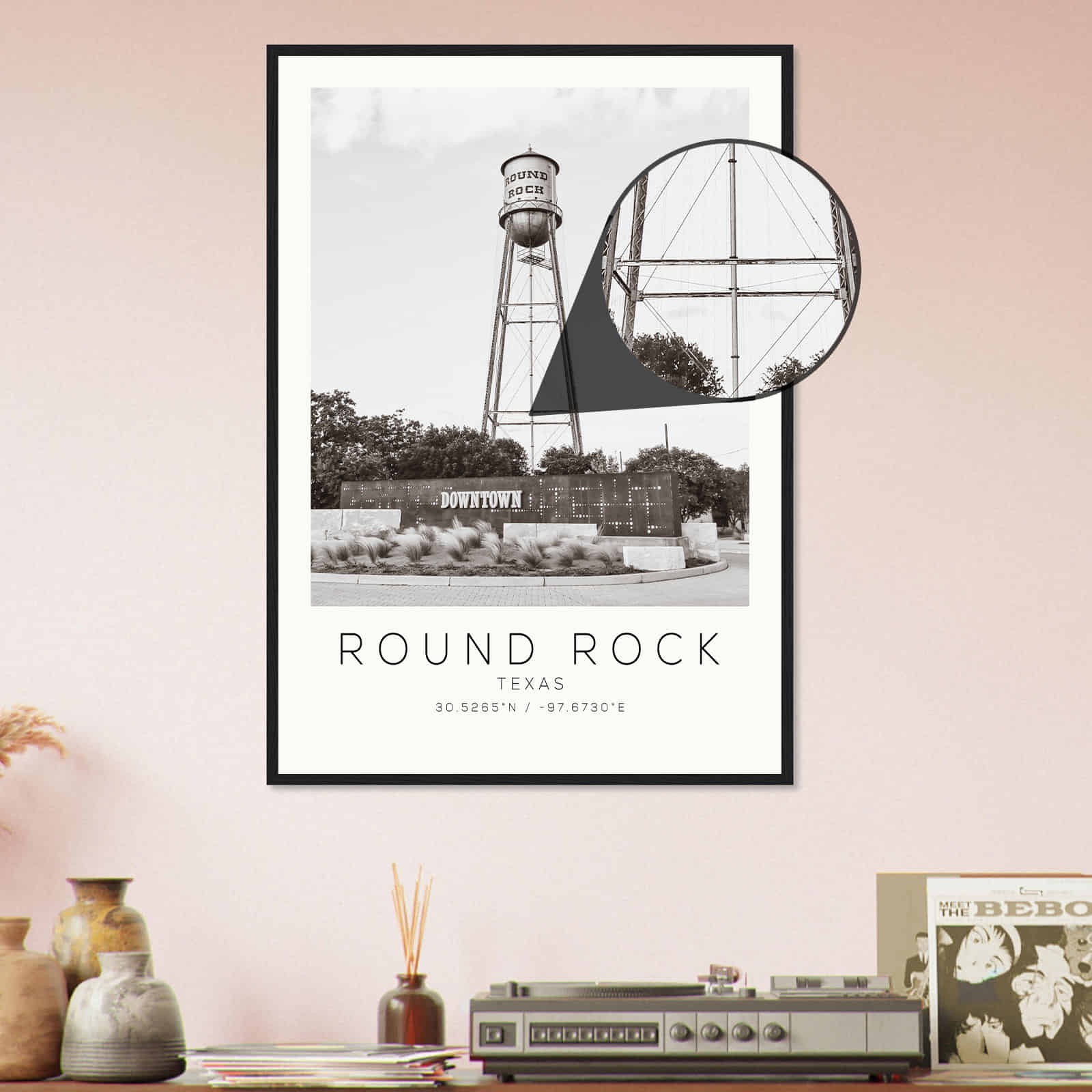 Deerfield Kansas Map Poster, Modern Home Decor Wall Art Print (Copy)