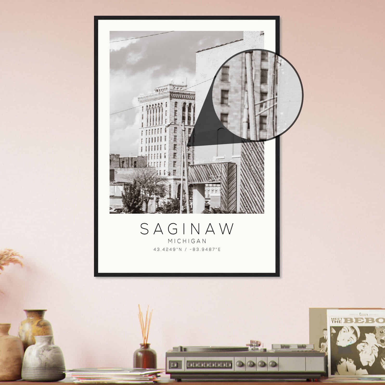 Deerfield Kansas Map Poster, Modern Home Decor Wall Art Print (Copy)