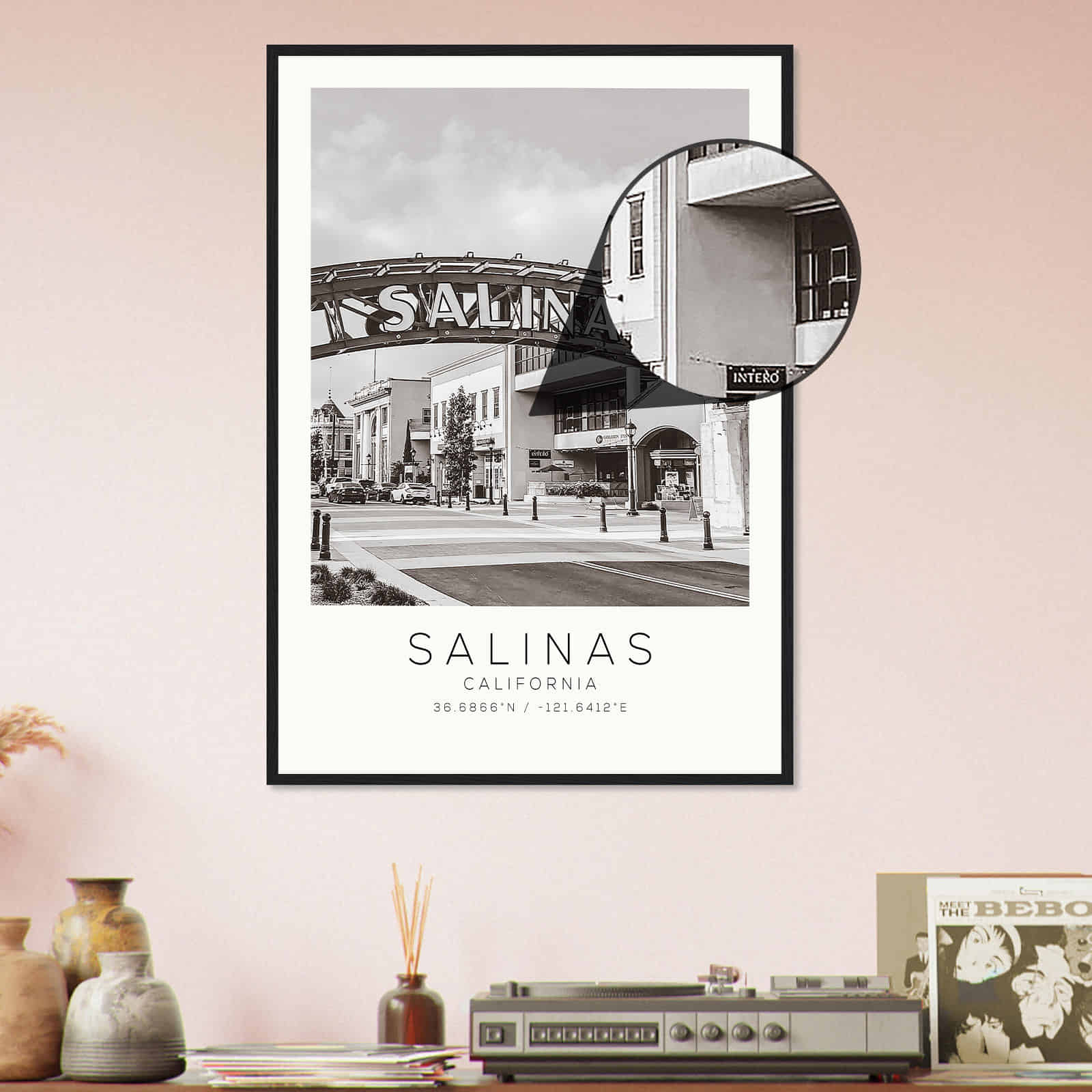 Deerfield Kansas Map Poster, Modern Home Decor Wall Art Print (Copy)