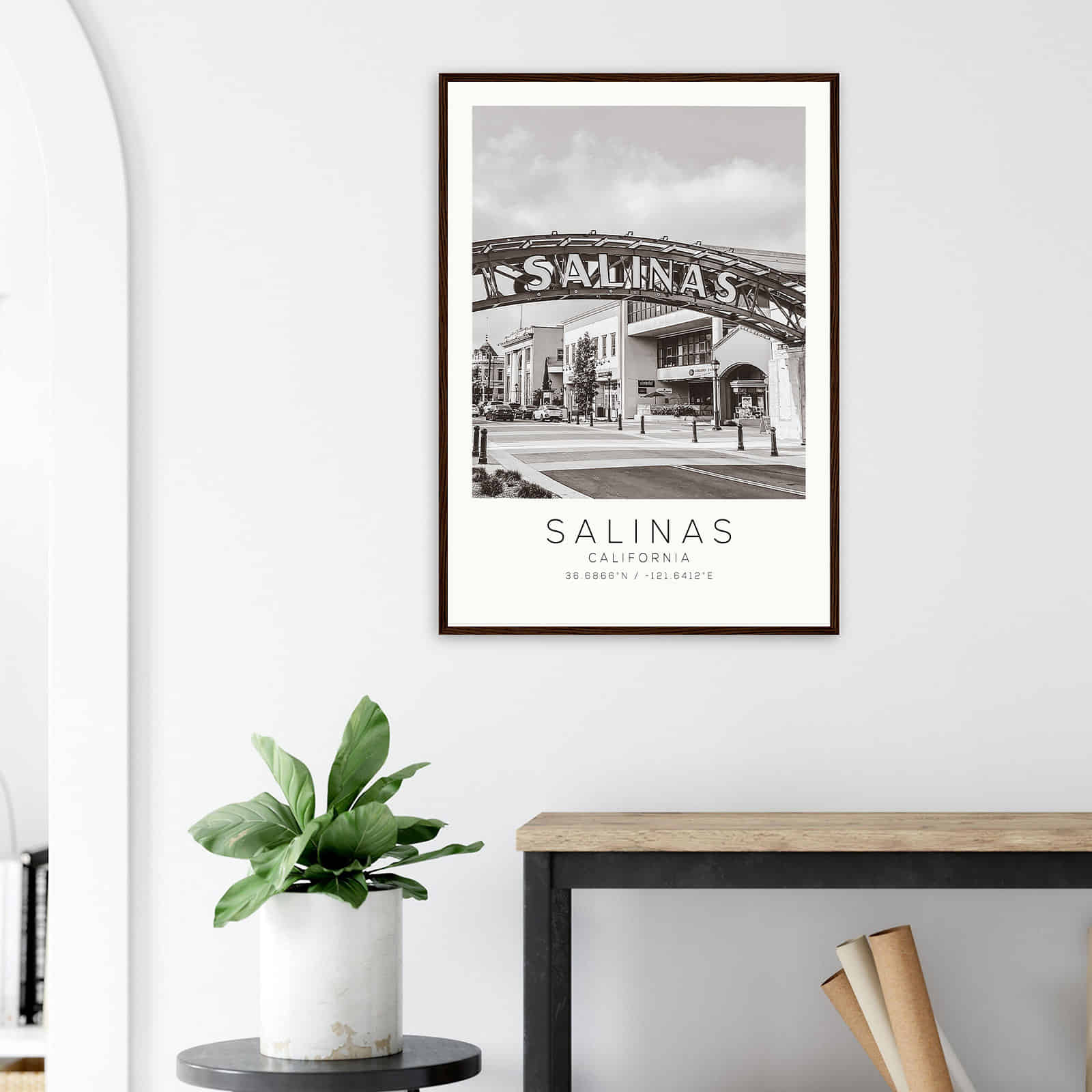 Deerfield Kansas Map Poster, Modern Home Decor Wall Art Print (Copy)