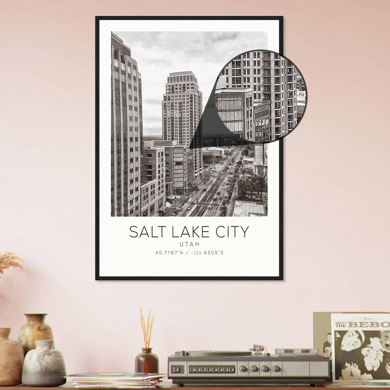 Deerfield Kansas Map Poster, Modern Home Decor Wall Art Print (Copy)