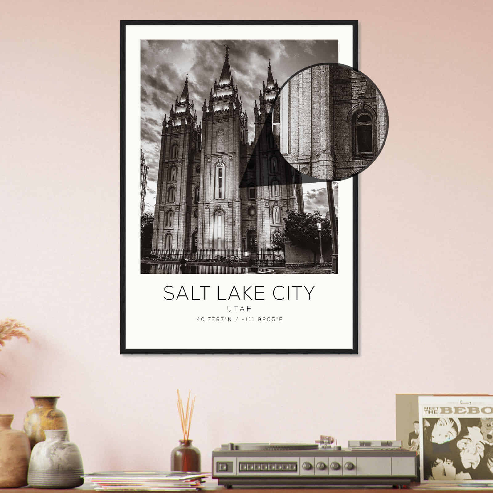 Deerfield Kansas Map Poster, Modern Home Decor Wall Art Print (Copy)