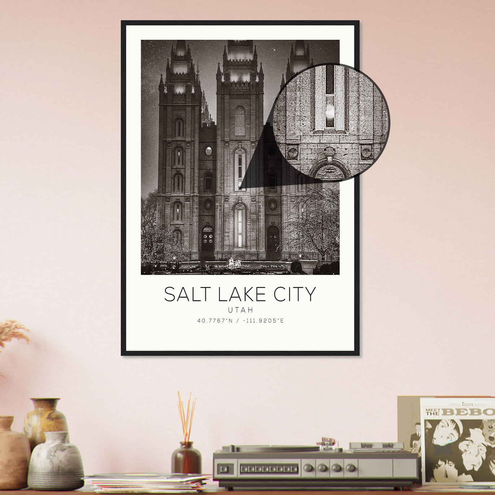 Deerfield Kansas Map Poster, Modern Home Decor Wall Art Print (Copy)