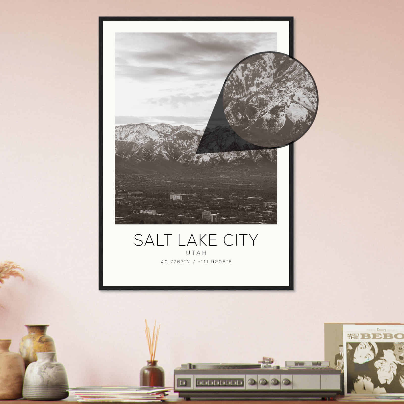 Deerfield Kansas Map Poster, Modern Home Decor Wall Art Print (Copy)