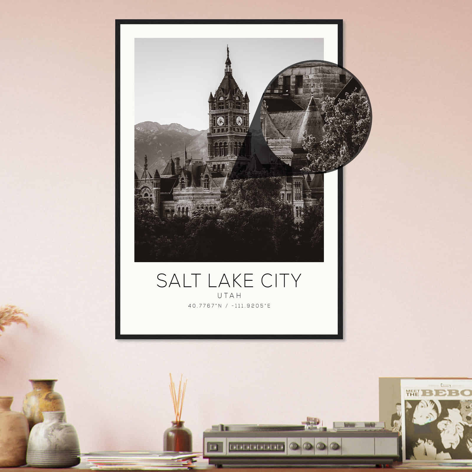 Deerfield Kansas Map Poster, Modern Home Decor Wall Art Print (Copy)