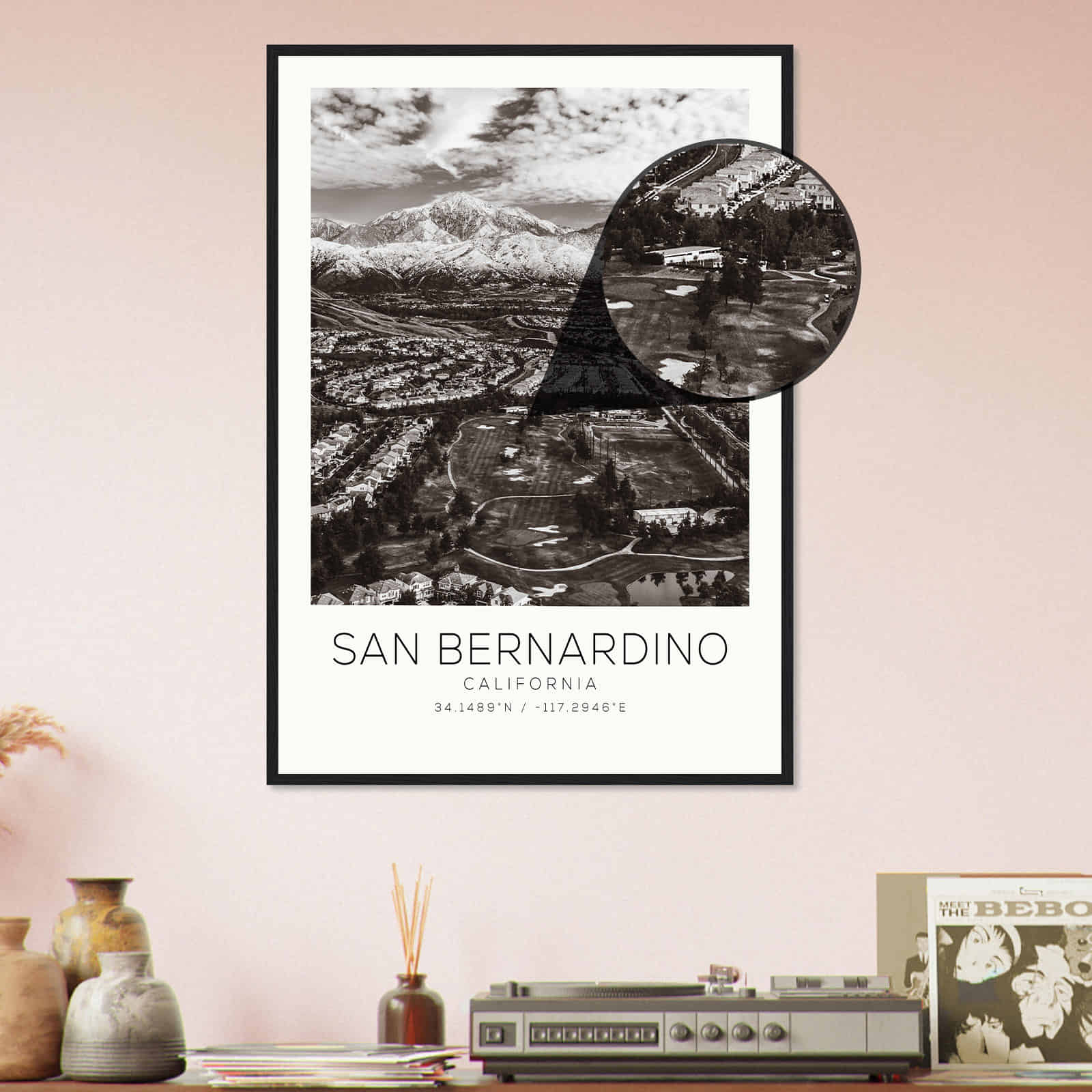 Deerfield Kansas Map Poster, Modern Home Decor Wall Art Print (Copy)