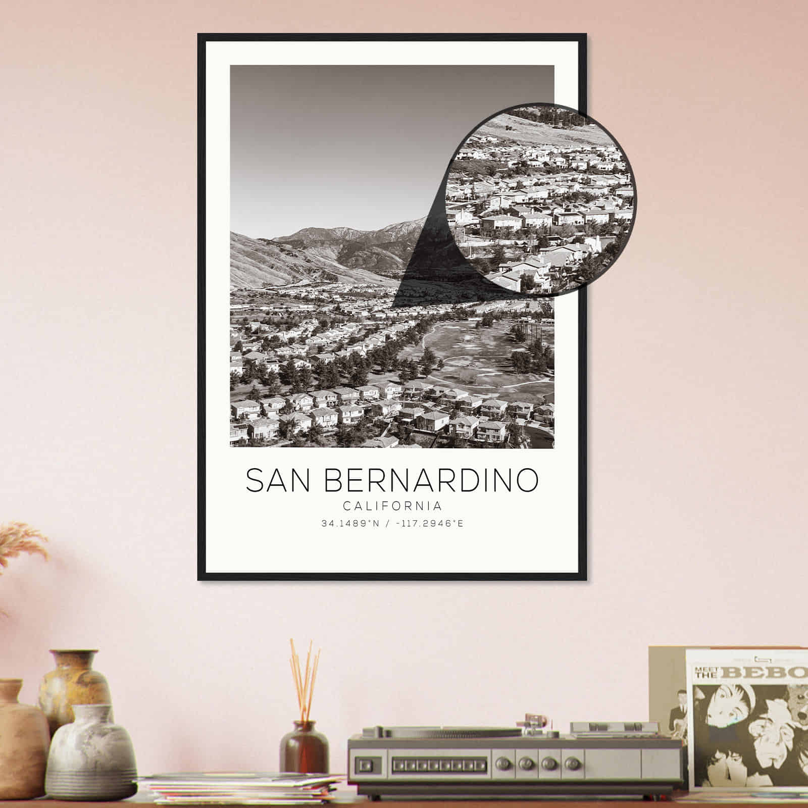 Deerfield Kansas Map Poster, Modern Home Decor Wall Art Print (Copy)