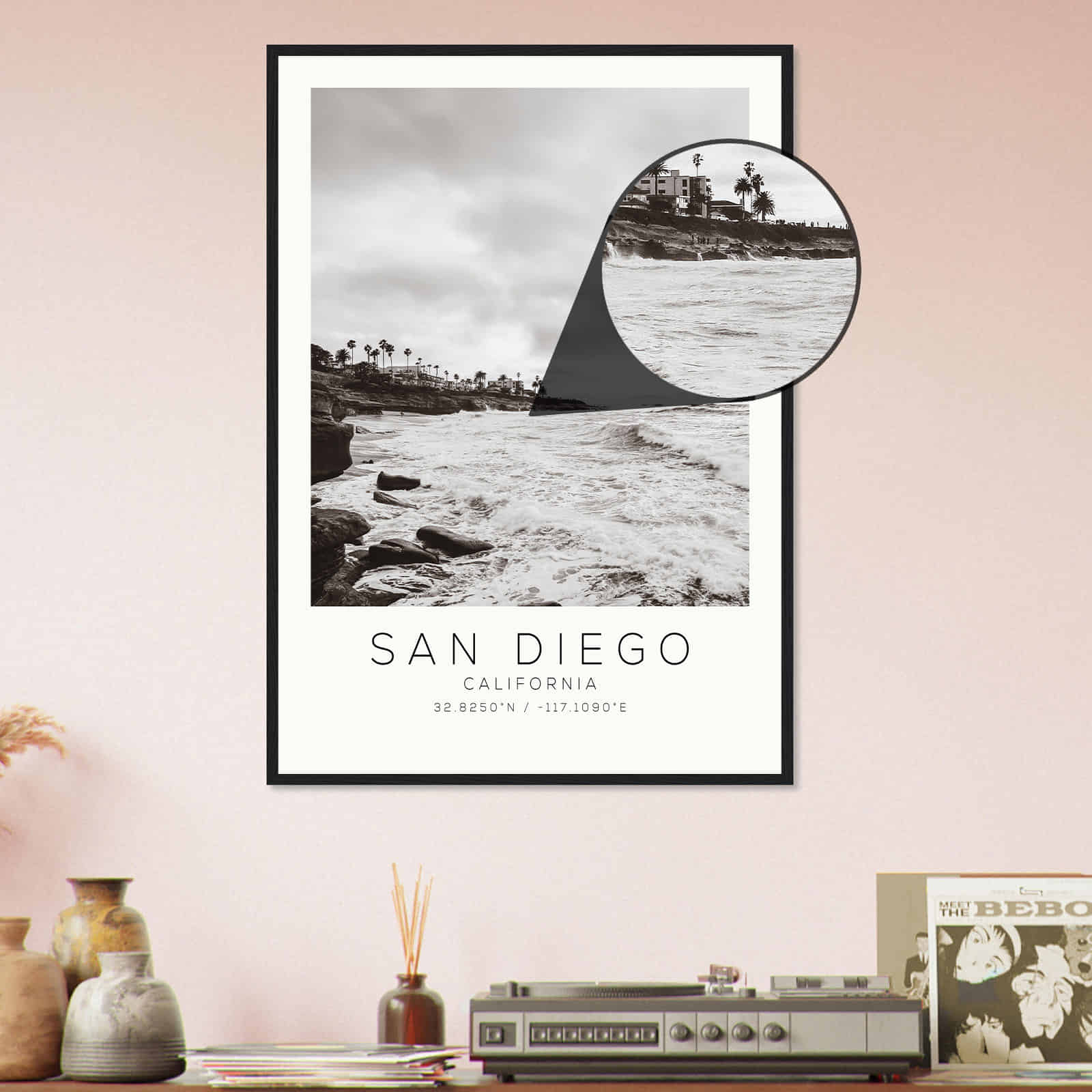 Deerfield Kansas Map Poster, Modern Home Decor Wall Art Print (Copy)