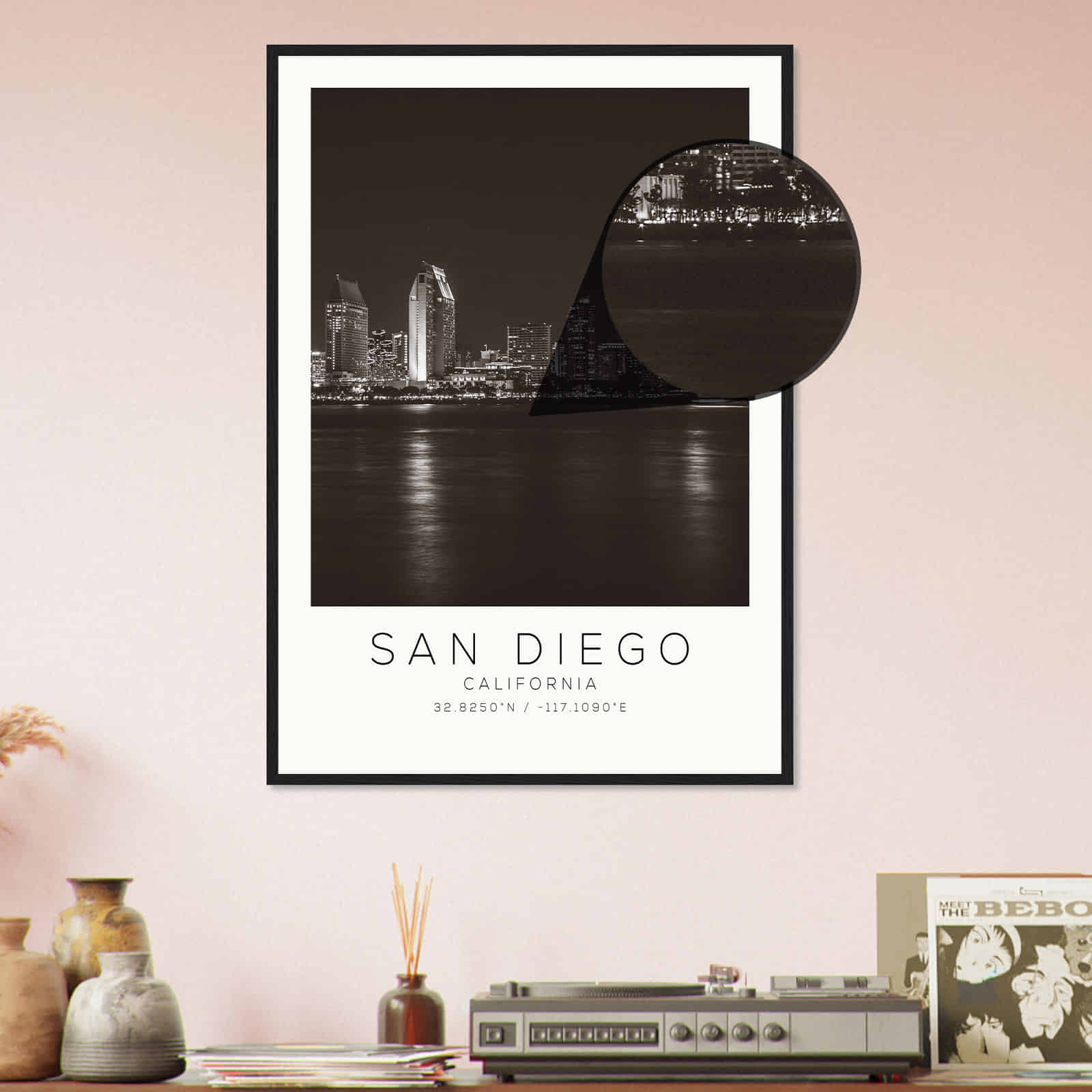 Deerfield Kansas Map Poster, Modern Home Decor Wall Art Print (Copy)