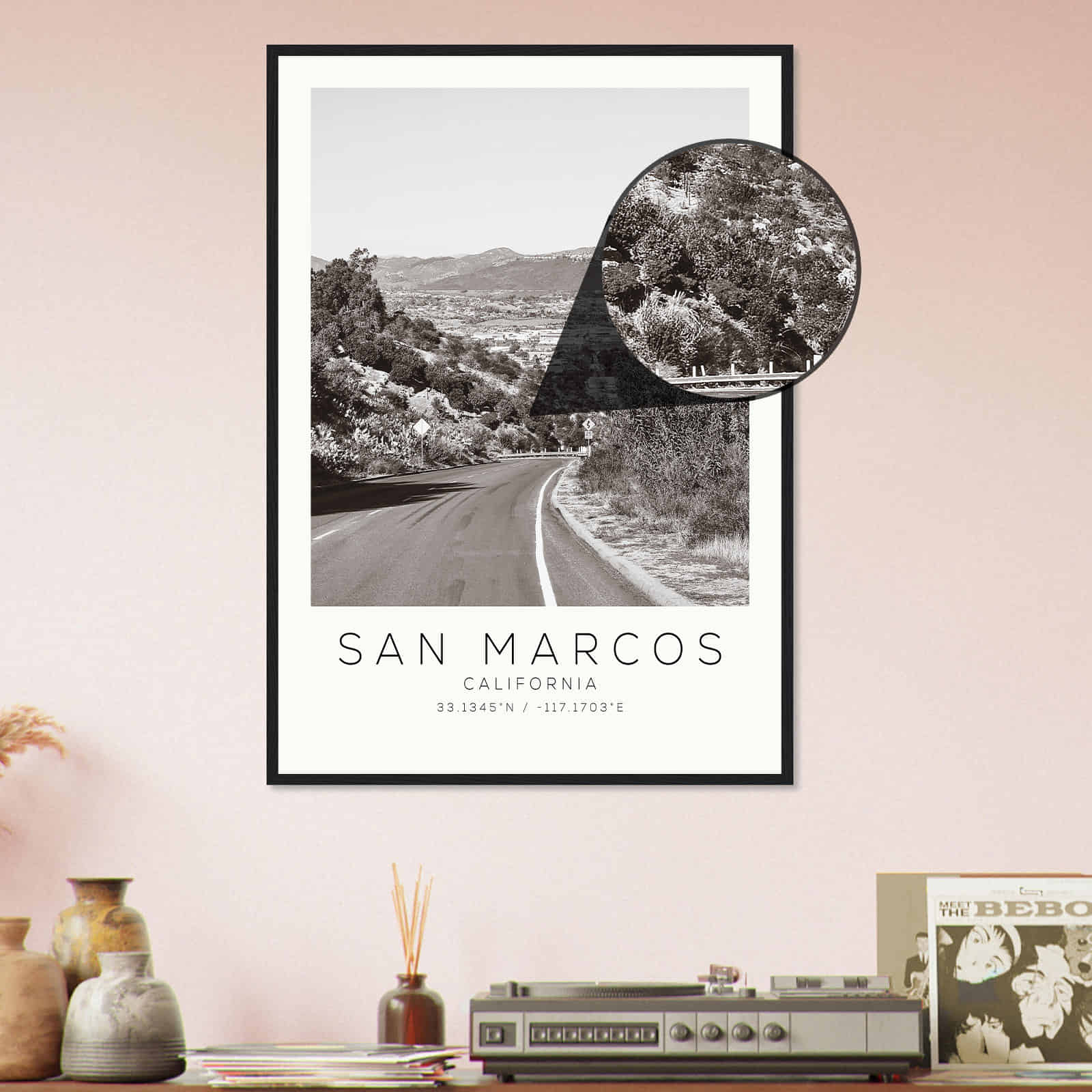 Deerfield Kansas Map Poster, Modern Home Decor Wall Art Print (Copy)