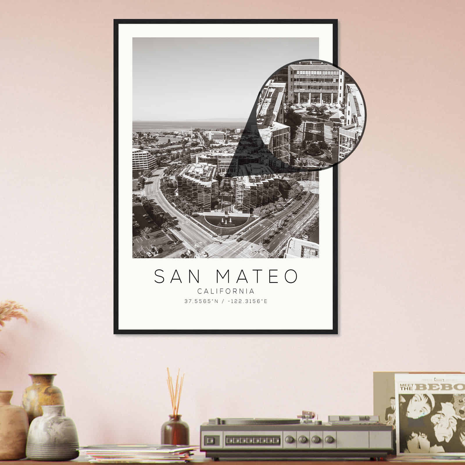 Deerfield Kansas Map Poster, Modern Home Decor Wall Art Print (Copy)