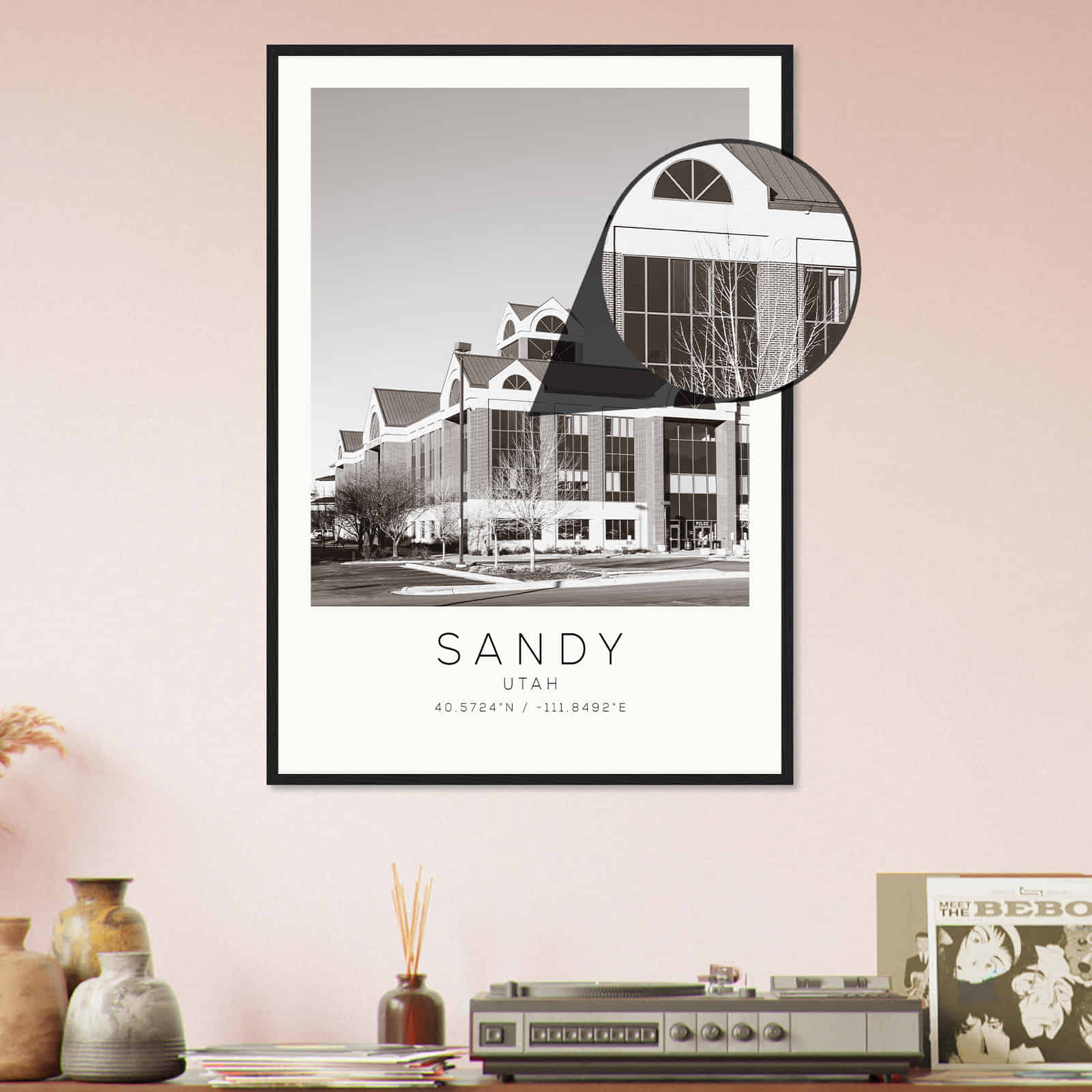 Deerfield Kansas Map Poster, Modern Home Decor Wall Art Print (Copy)