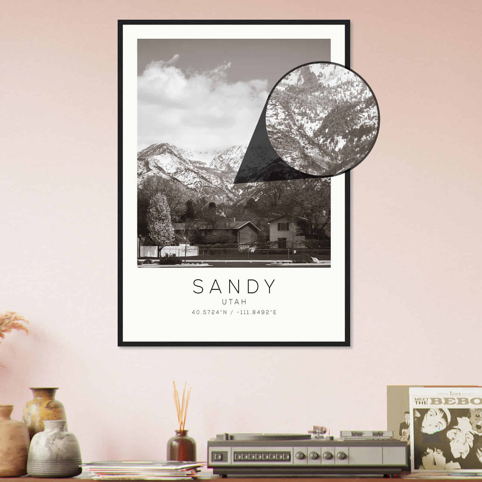 Deerfield Kansas Map Poster, Modern Home Decor Wall Art Print (Copy)