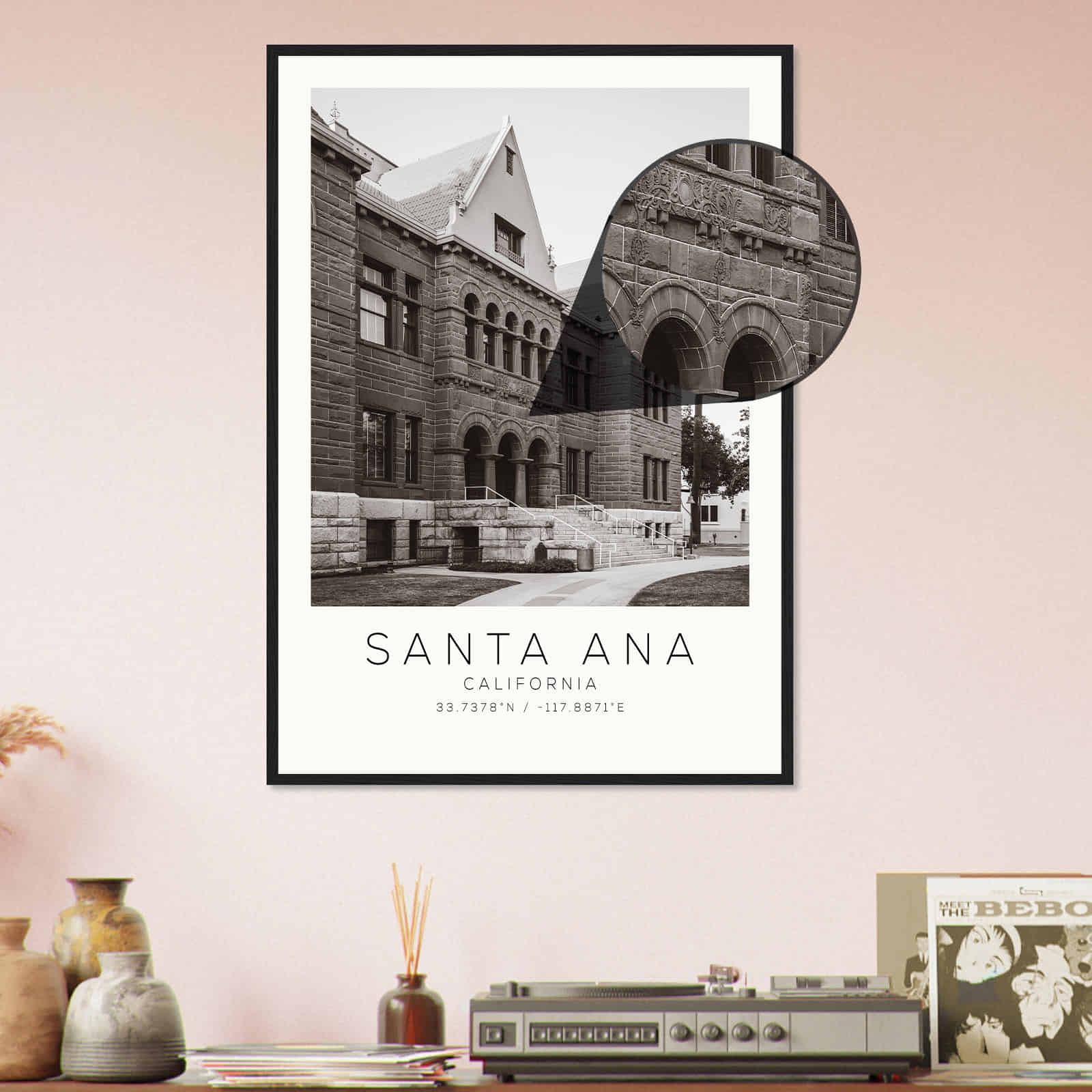 Deerfield Kansas Map Poster, Modern Home Decor Wall Art Print (Copy)