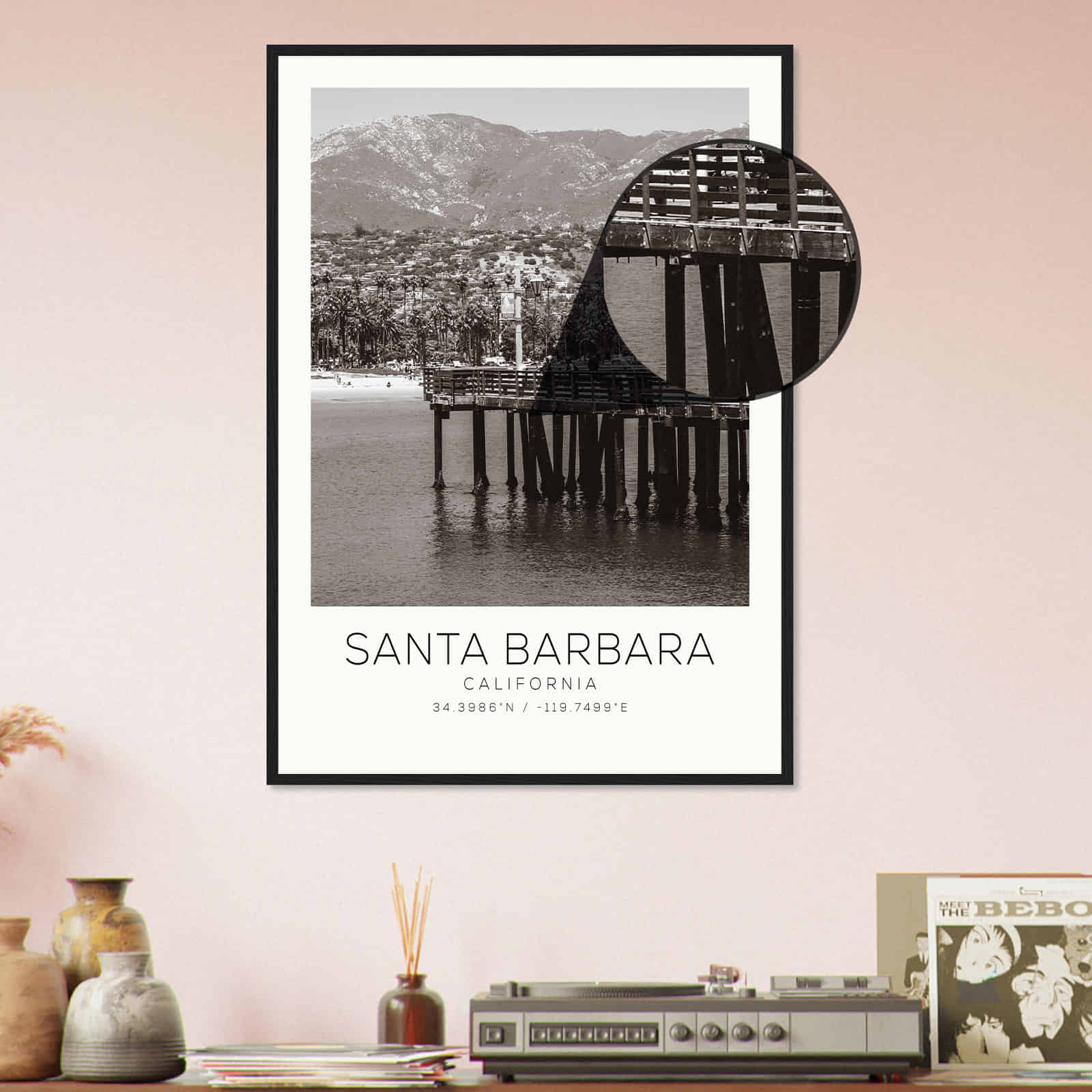 Deerfield Kansas Map Poster, Modern Home Decor Wall Art Print (Copy)