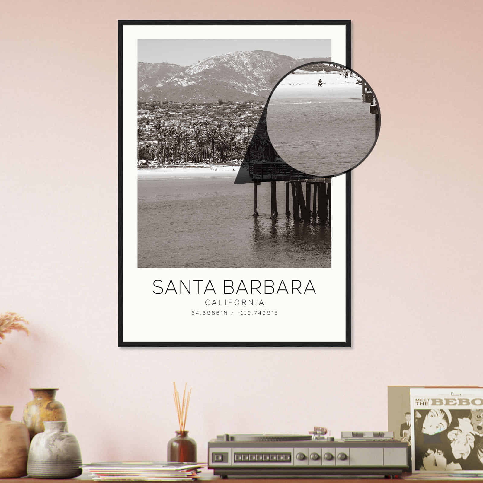 Deerfield Kansas Map Poster, Modern Home Decor Wall Art Print (Copy)