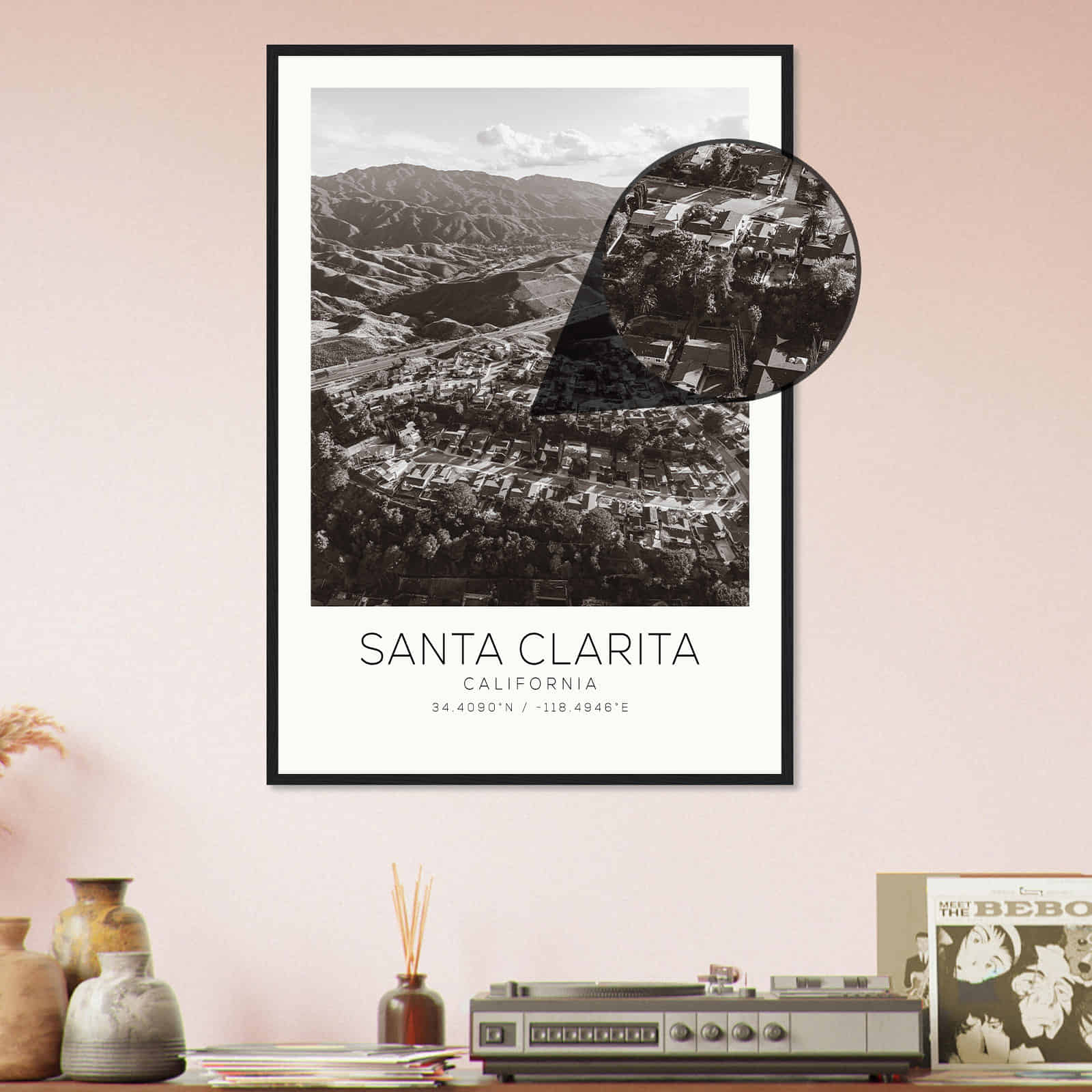 Deerfield Kansas Map Poster, Modern Home Decor Wall Art Print (Copy)