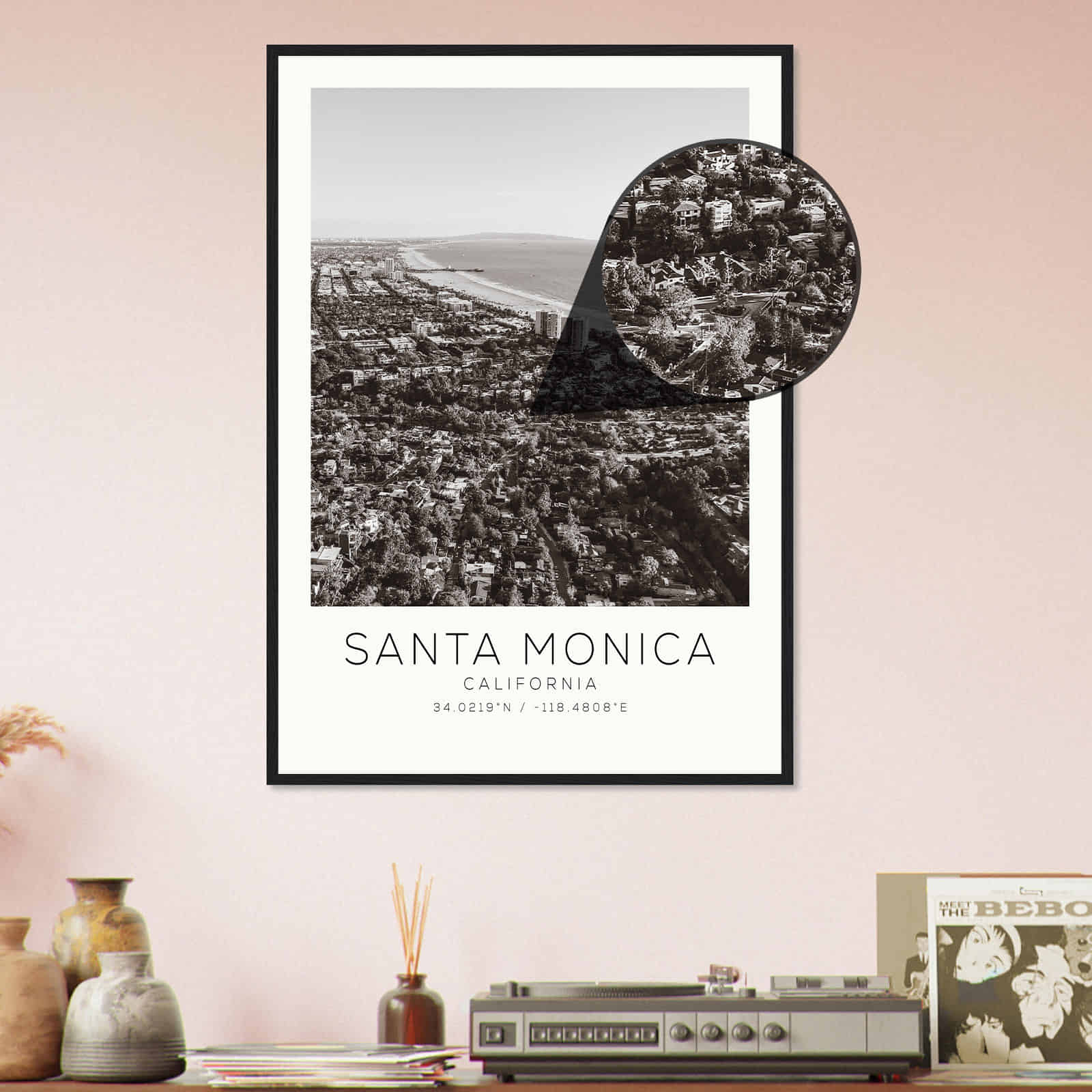 Deerfield Kansas Map Poster, Modern Home Decor Wall Art Print (Copy)