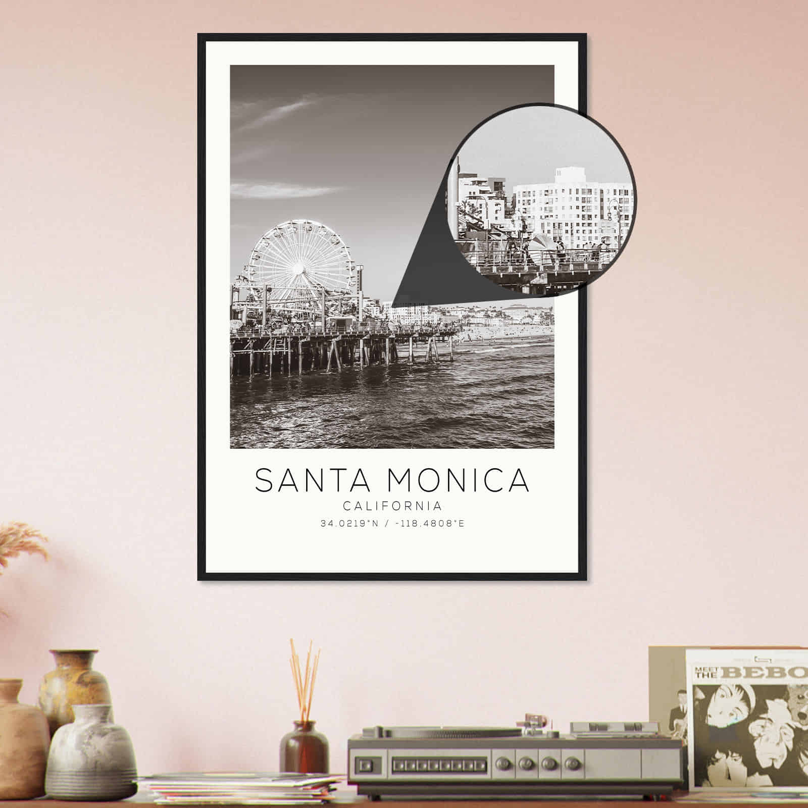 Deerfield Kansas Map Poster, Modern Home Decor Wall Art Print (Copy)