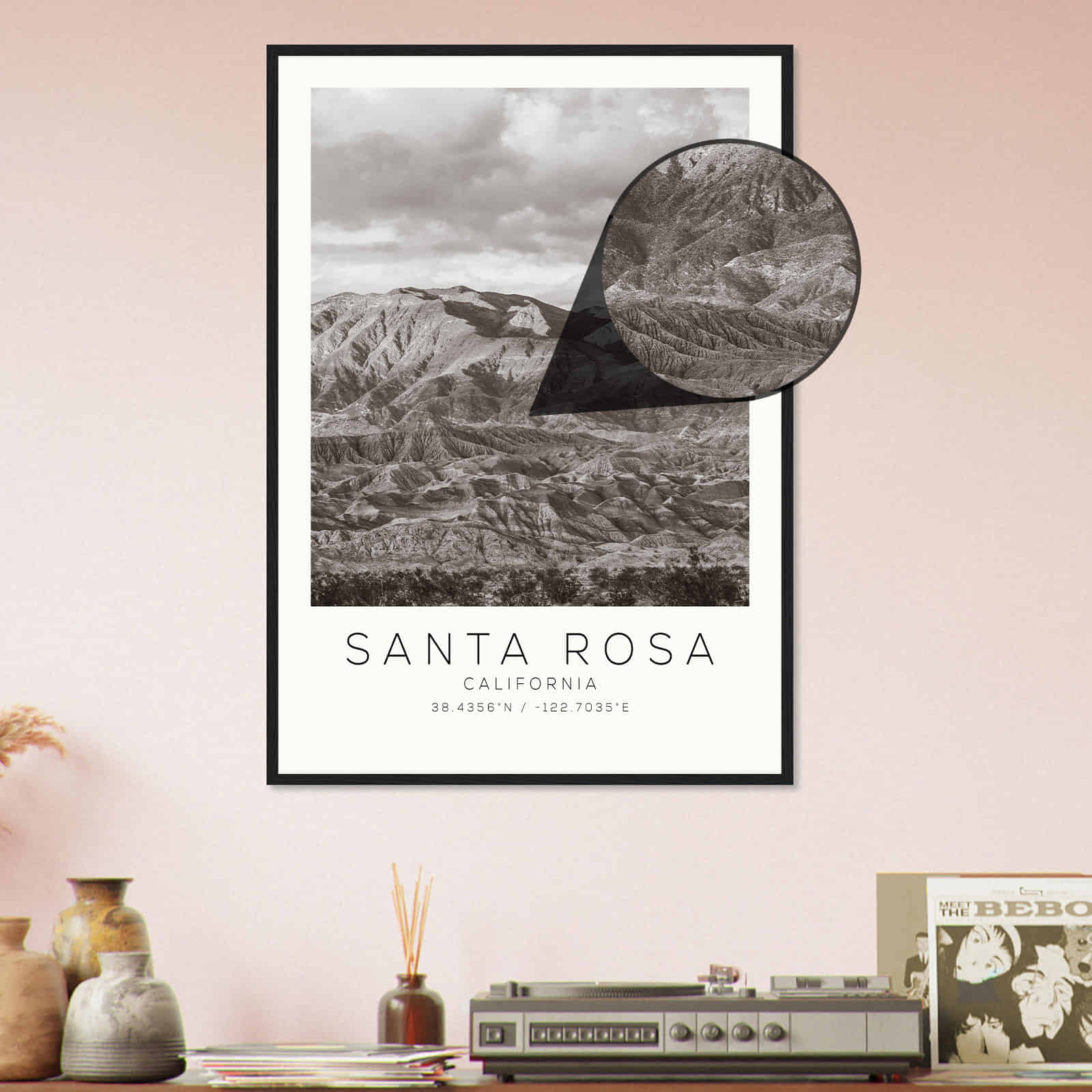 Deerfield Kansas Map Poster, Modern Home Decor Wall Art Print (Copy)