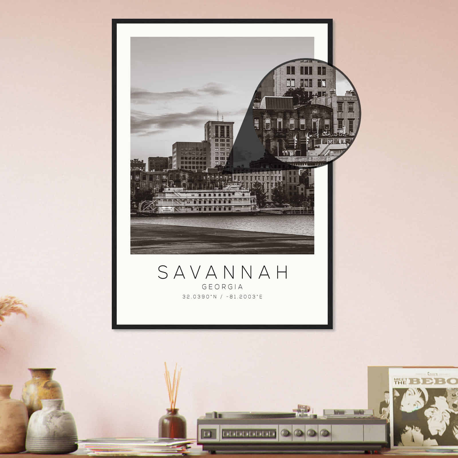 Deerfield Kansas Map Poster, Modern Home Decor Wall Art Print (Copy)