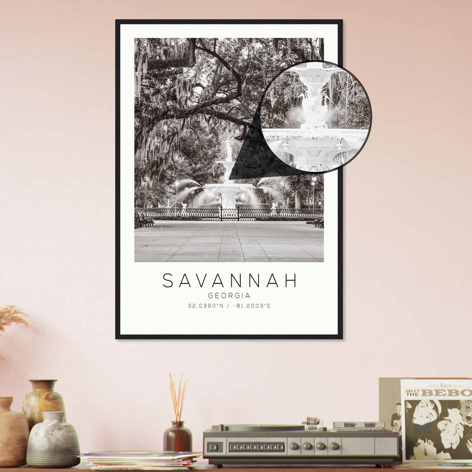 Deerfield Kansas Map Poster, Modern Home Decor Wall Art Print (Copy)