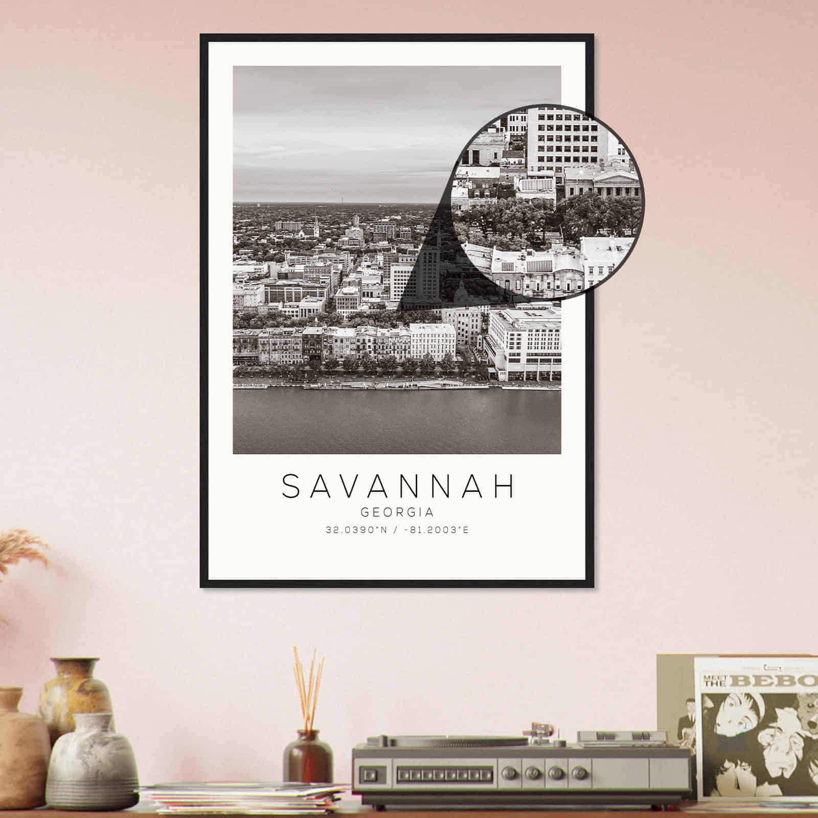 Deerfield Kansas Map Poster, Modern Home Decor Wall Art Print (Copy)