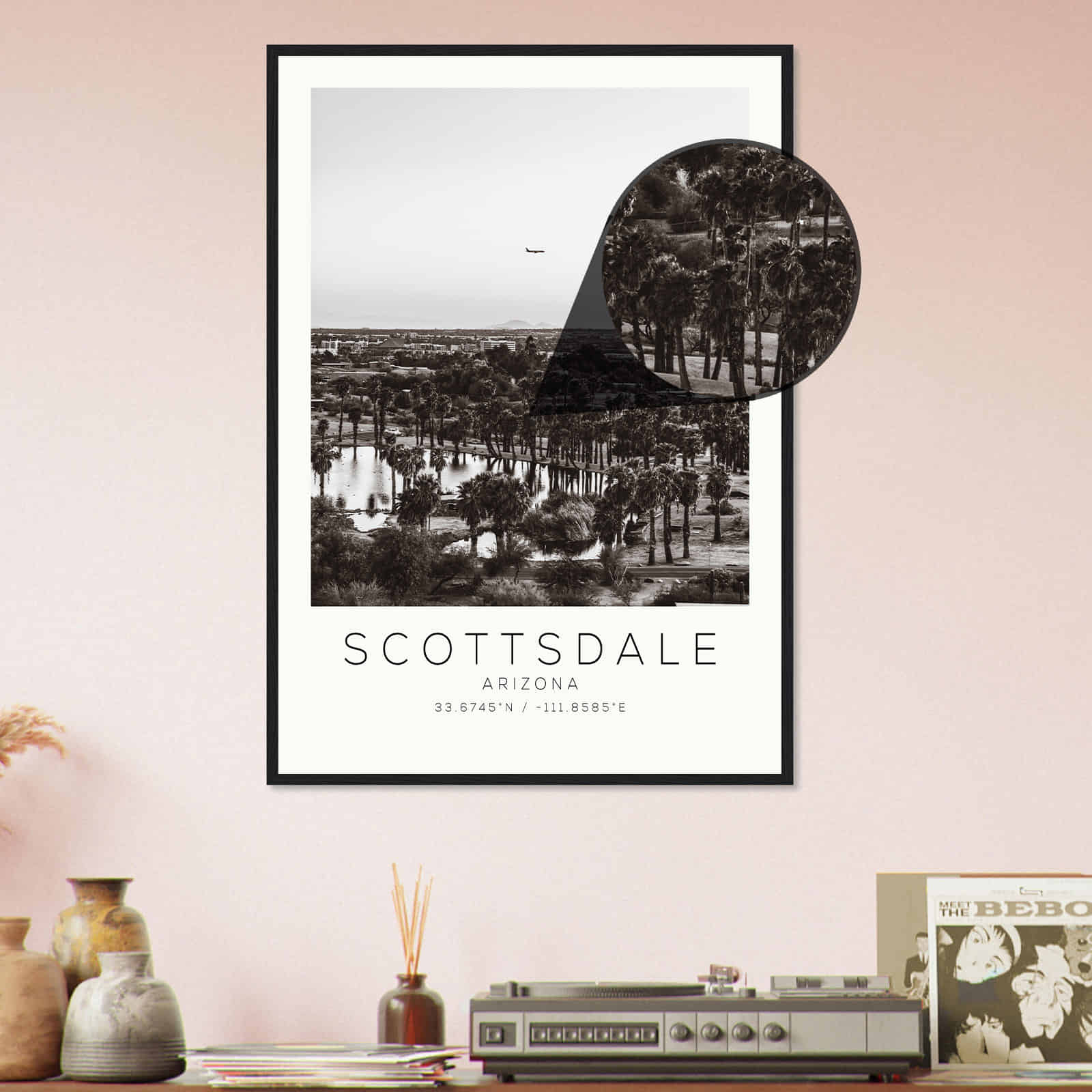 Deerfield Kansas Map Poster, Modern Home Decor Wall Art Print (Copy)