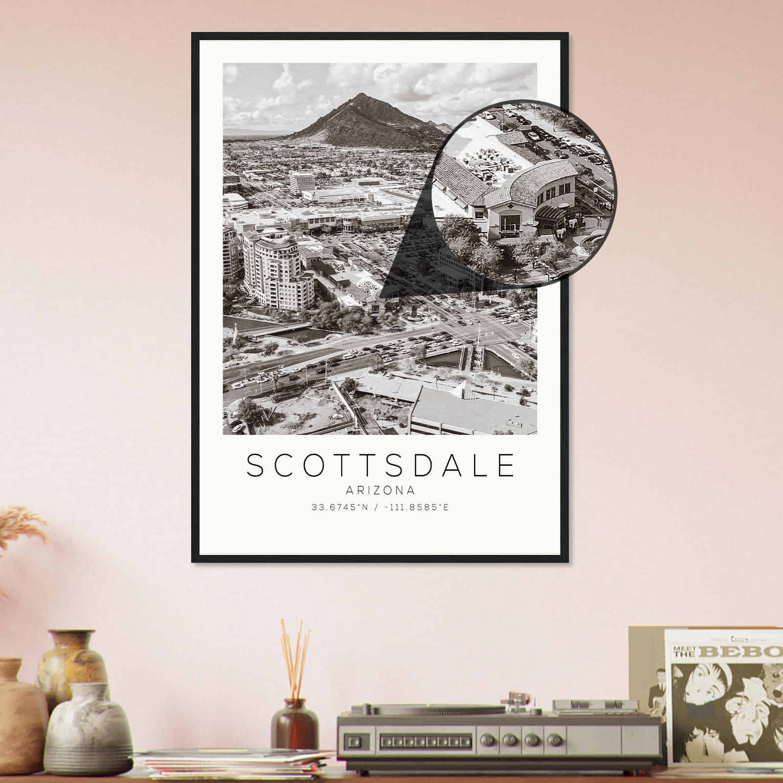 Deerfield Kansas Map Poster, Modern Home Decor Wall Art Print (Copy)