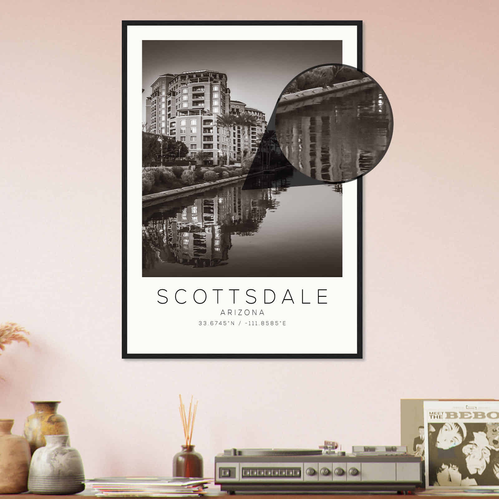 Deerfield Kansas Map Poster, Modern Home Decor Wall Art Print (Copy)