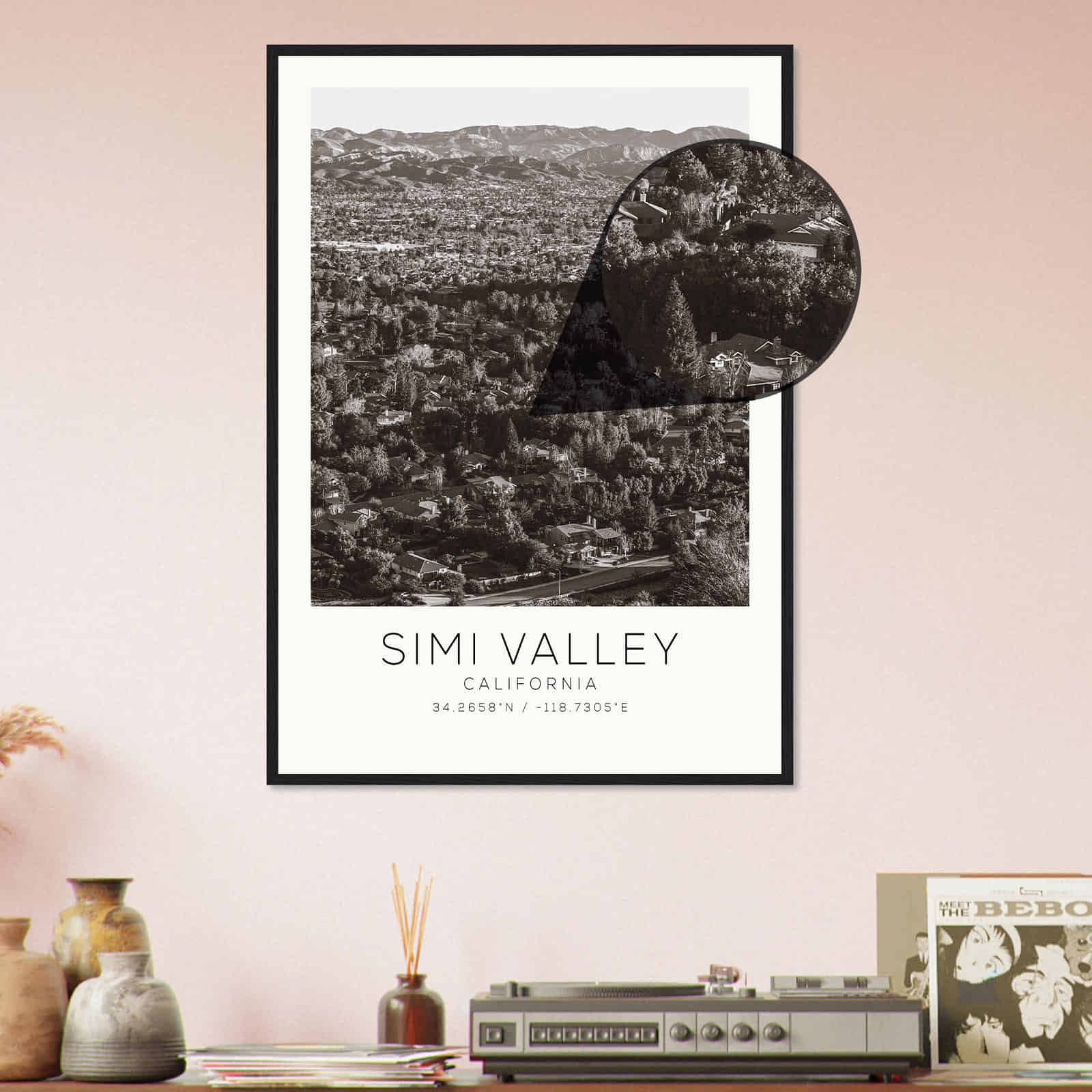 Deerfield Kansas Map Poster, Modern Home Decor Wall Art Print (Copy)