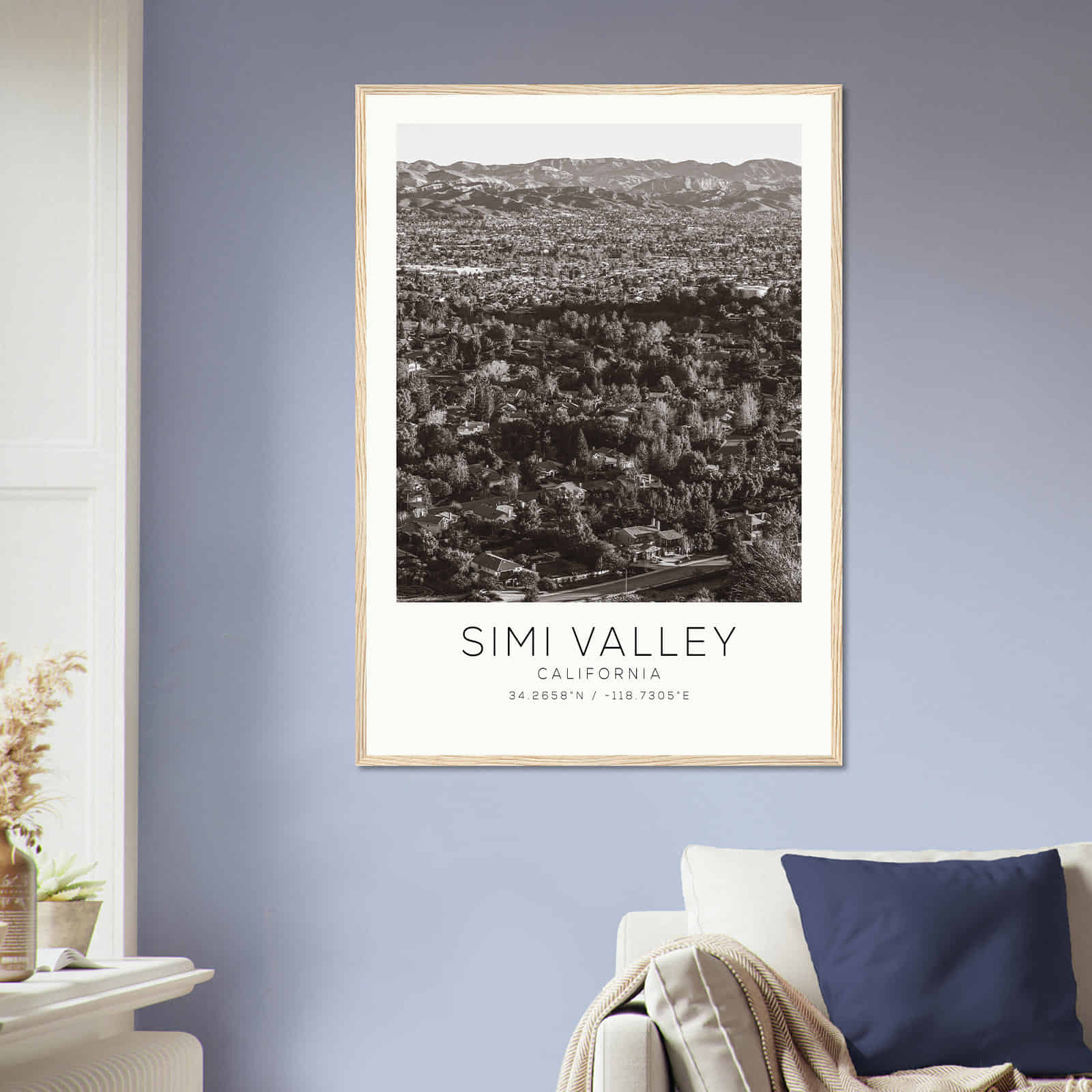 Deerfield Kansas Map Poster, Modern Home Decor Wall Art Print (Copy)