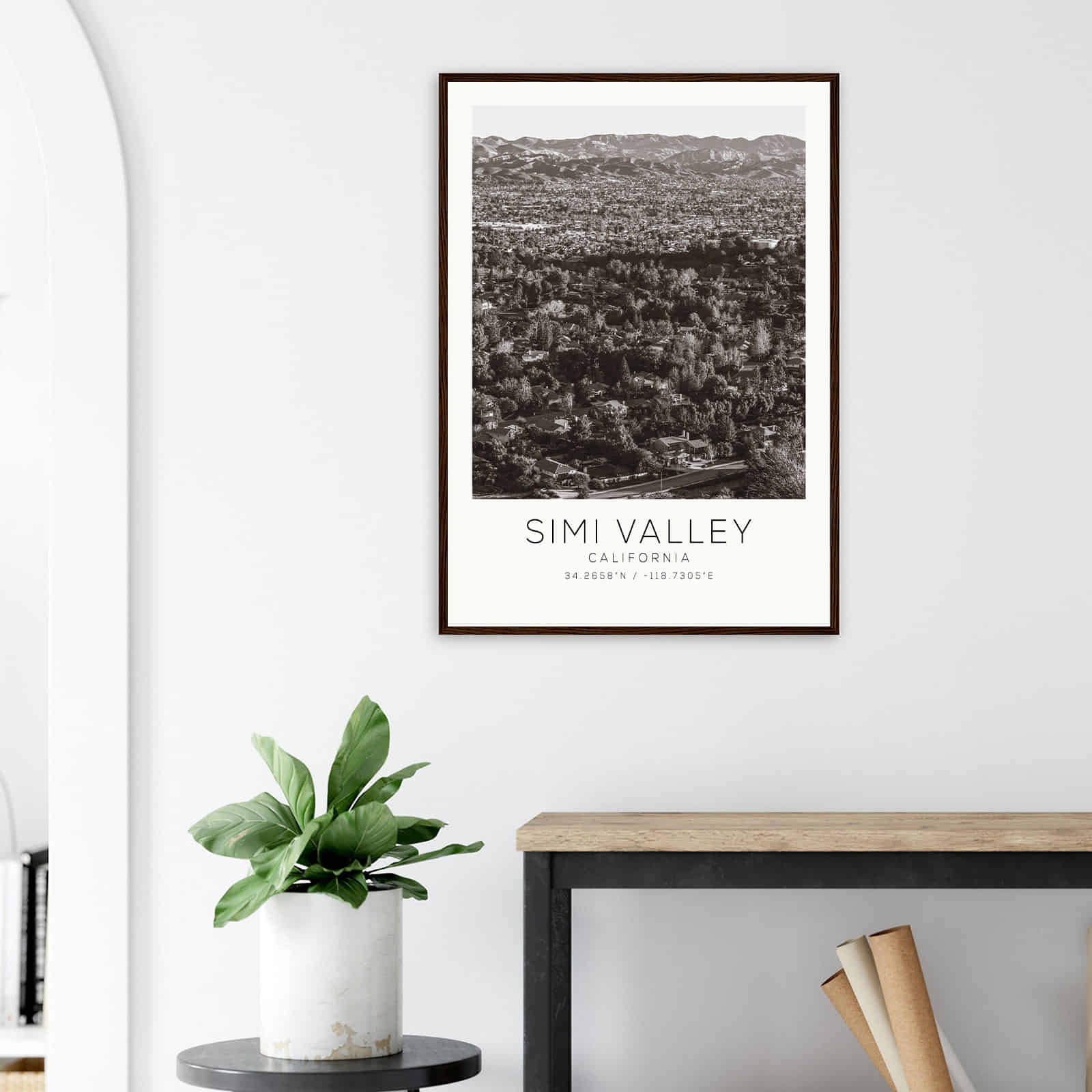 Deerfield Kansas Map Poster, Modern Home Decor Wall Art Print (Copy)