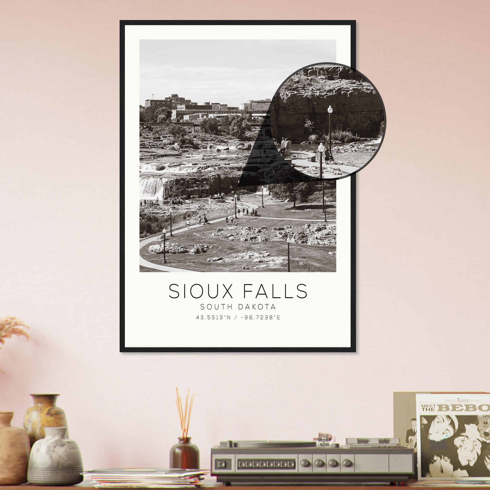 Deerfield Kansas Map Poster, Modern Home Decor Wall Art Print (Copy)