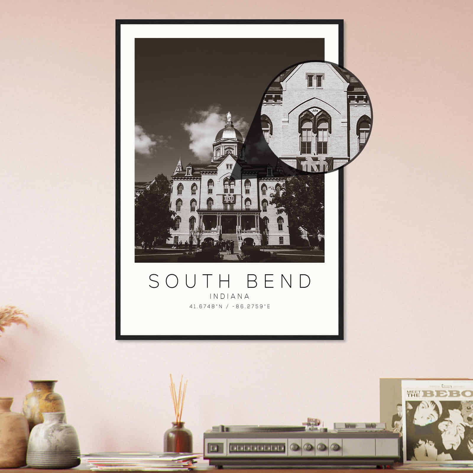 Deerfield Kansas Map Poster, Modern Home Decor Wall Art Print (Copy)