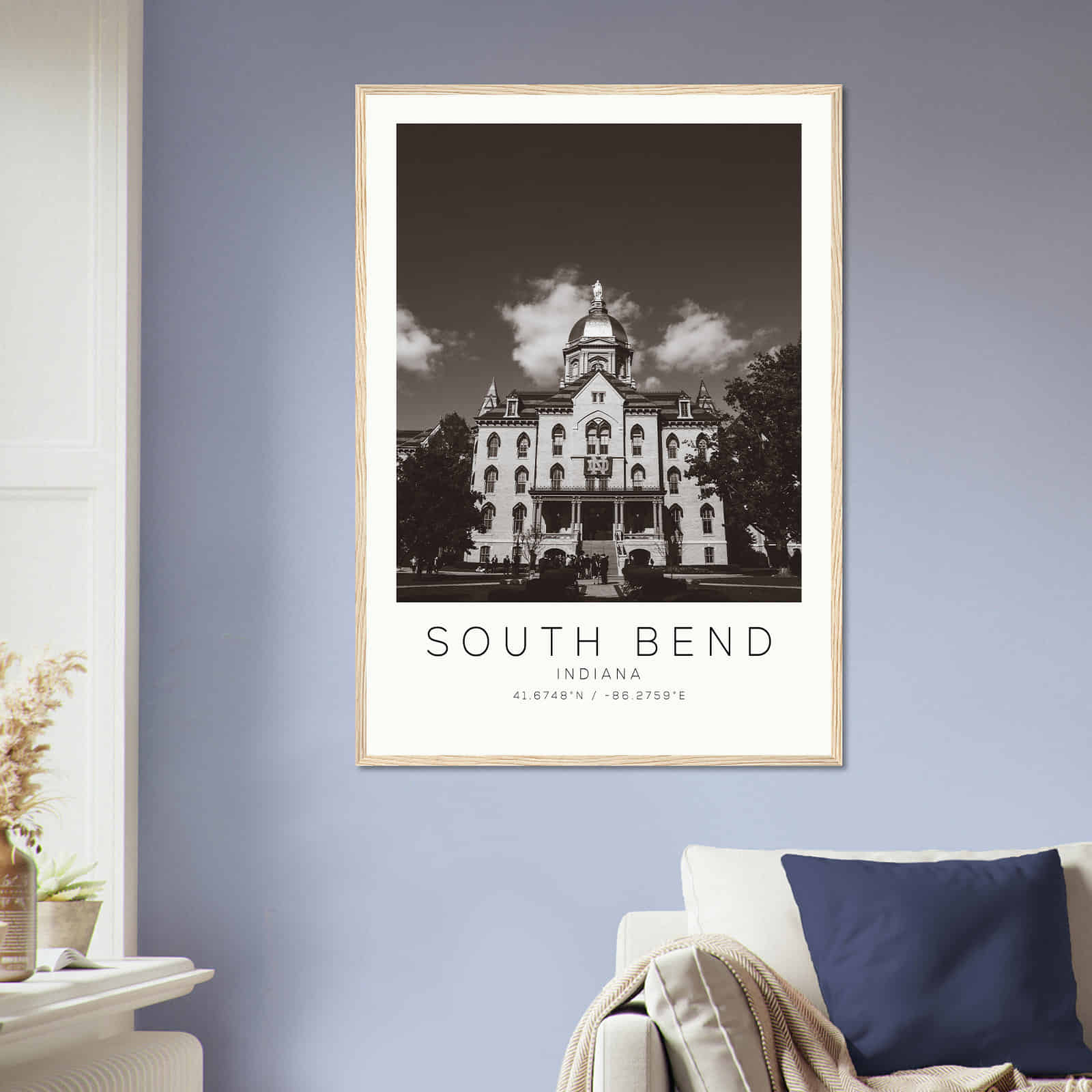 Deerfield Kansas Map Poster, Modern Home Decor Wall Art Print (Copy)