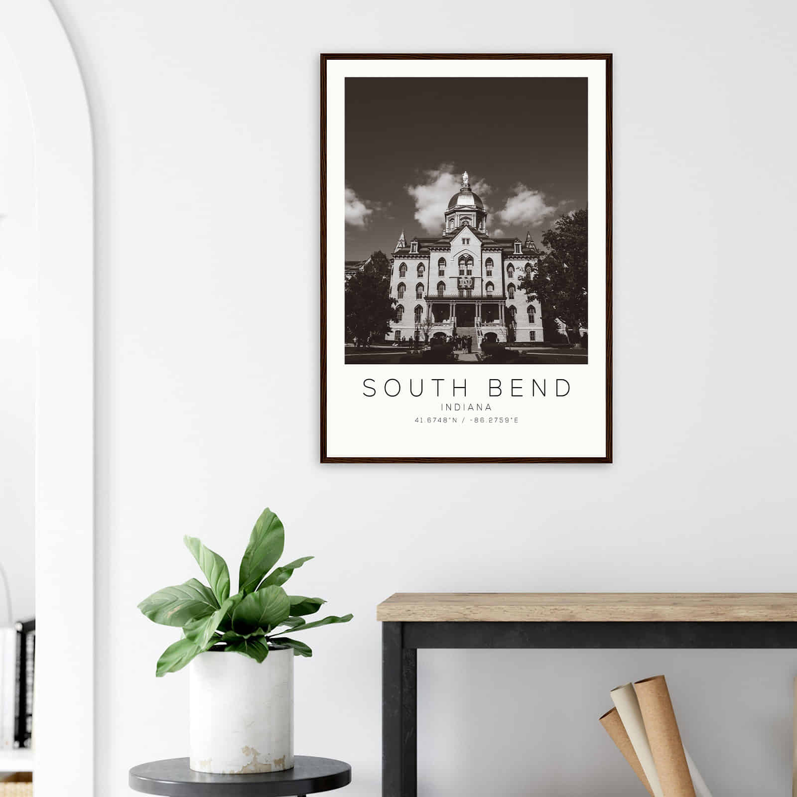 Deerfield Kansas Map Poster, Modern Home Decor Wall Art Print (Copy)