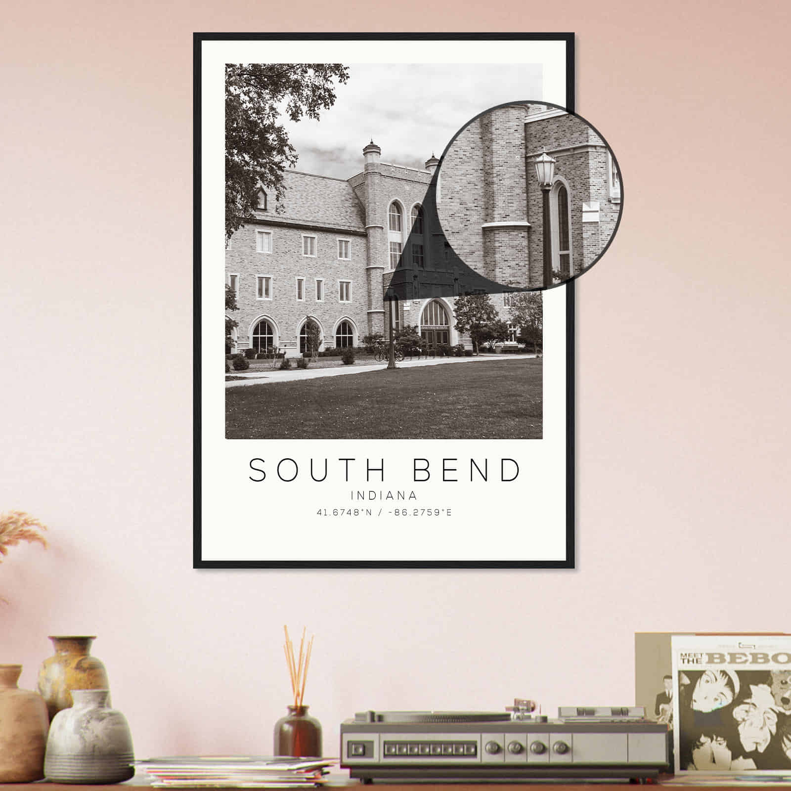 Deerfield Kansas Map Poster, Modern Home Decor Wall Art Print (Copy)