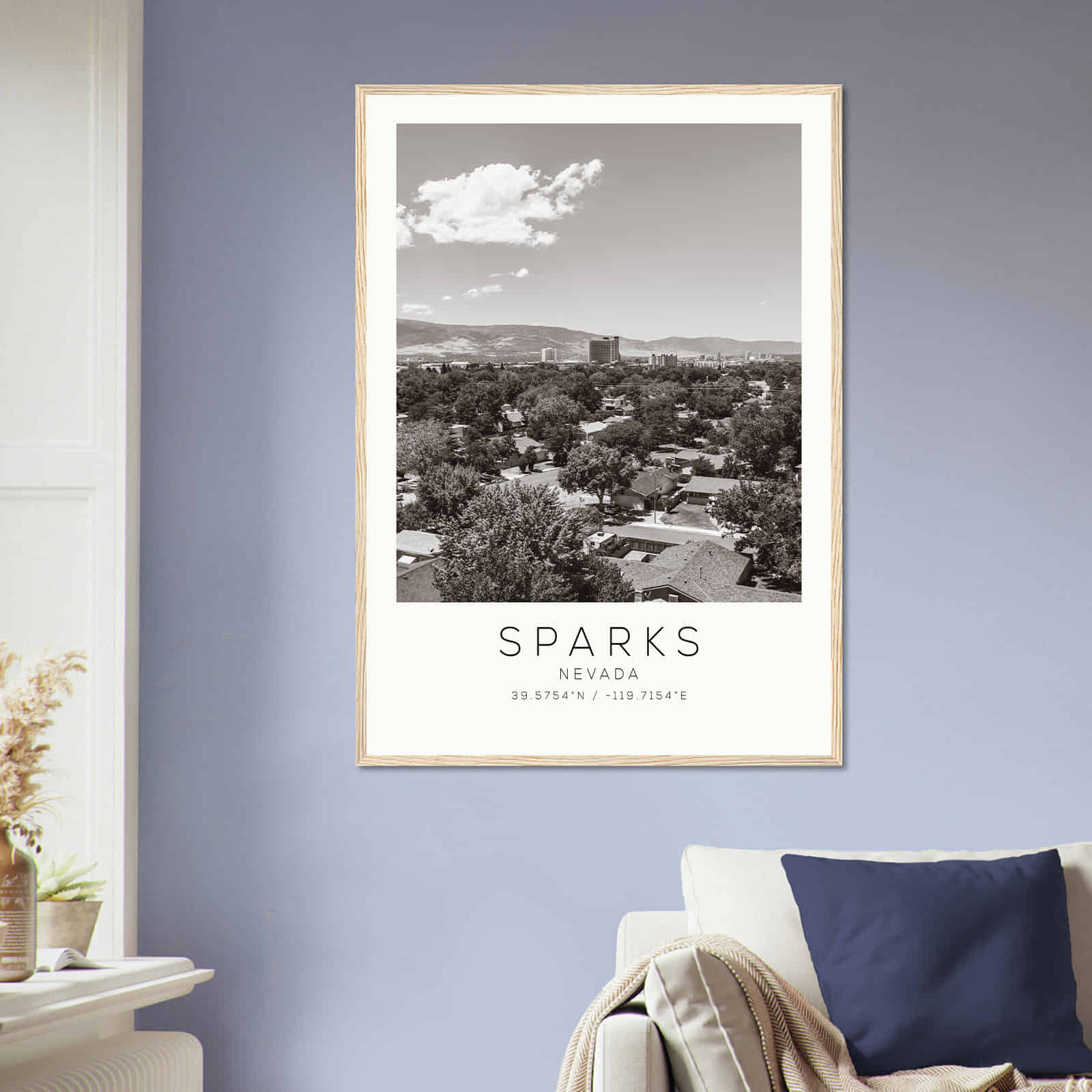 Deerfield Kansas Map Poster, Modern Home Decor Wall Art Print (Copy)