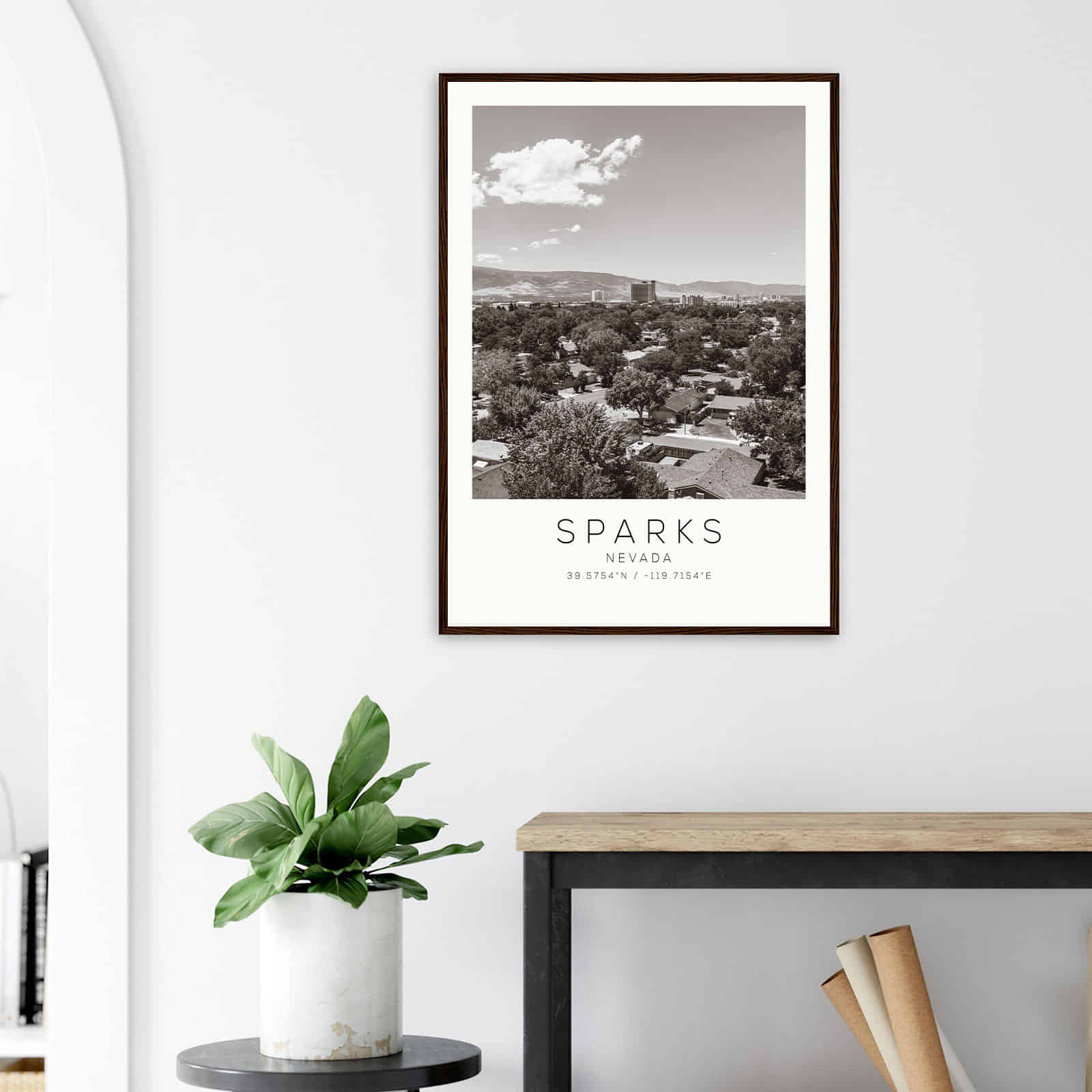 Deerfield Kansas Map Poster, Modern Home Decor Wall Art Print (Copy)