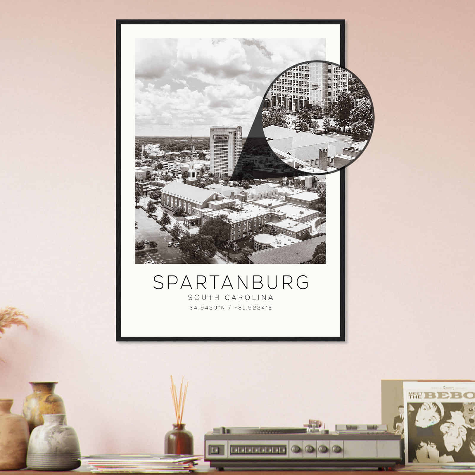 Deerfield Kansas Map Poster, Modern Home Decor Wall Art Print (Copy)