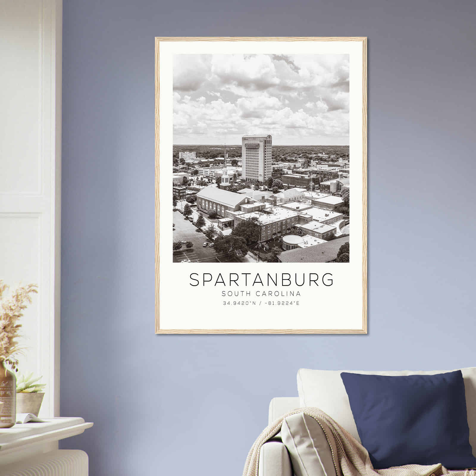 Deerfield Kansas Map Poster, Modern Home Decor Wall Art Print (Copy)