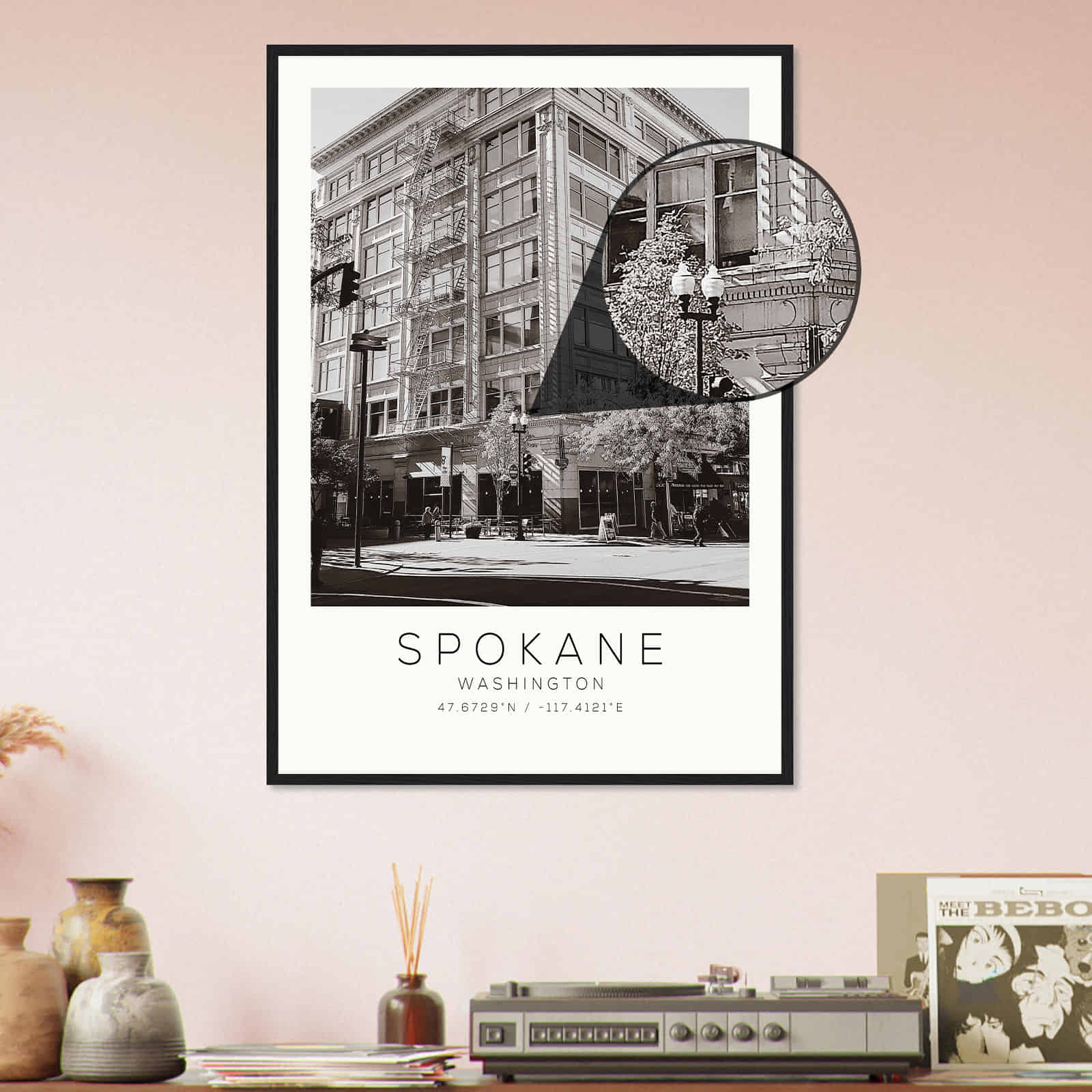 Deerfield Kansas Map Poster, Modern Home Decor Wall Art Print (Copy)