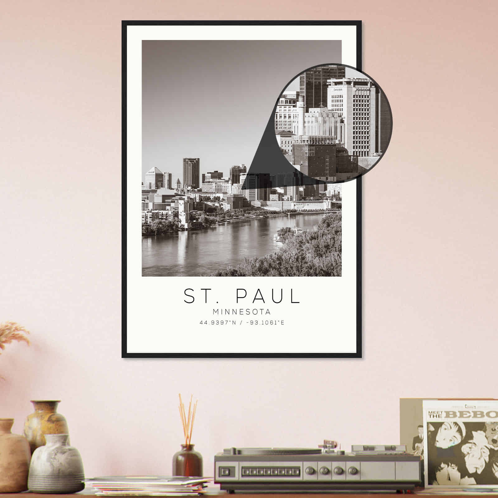 Deerfield Kansas Map Poster, Modern Home Decor Wall Art Print (Copy)