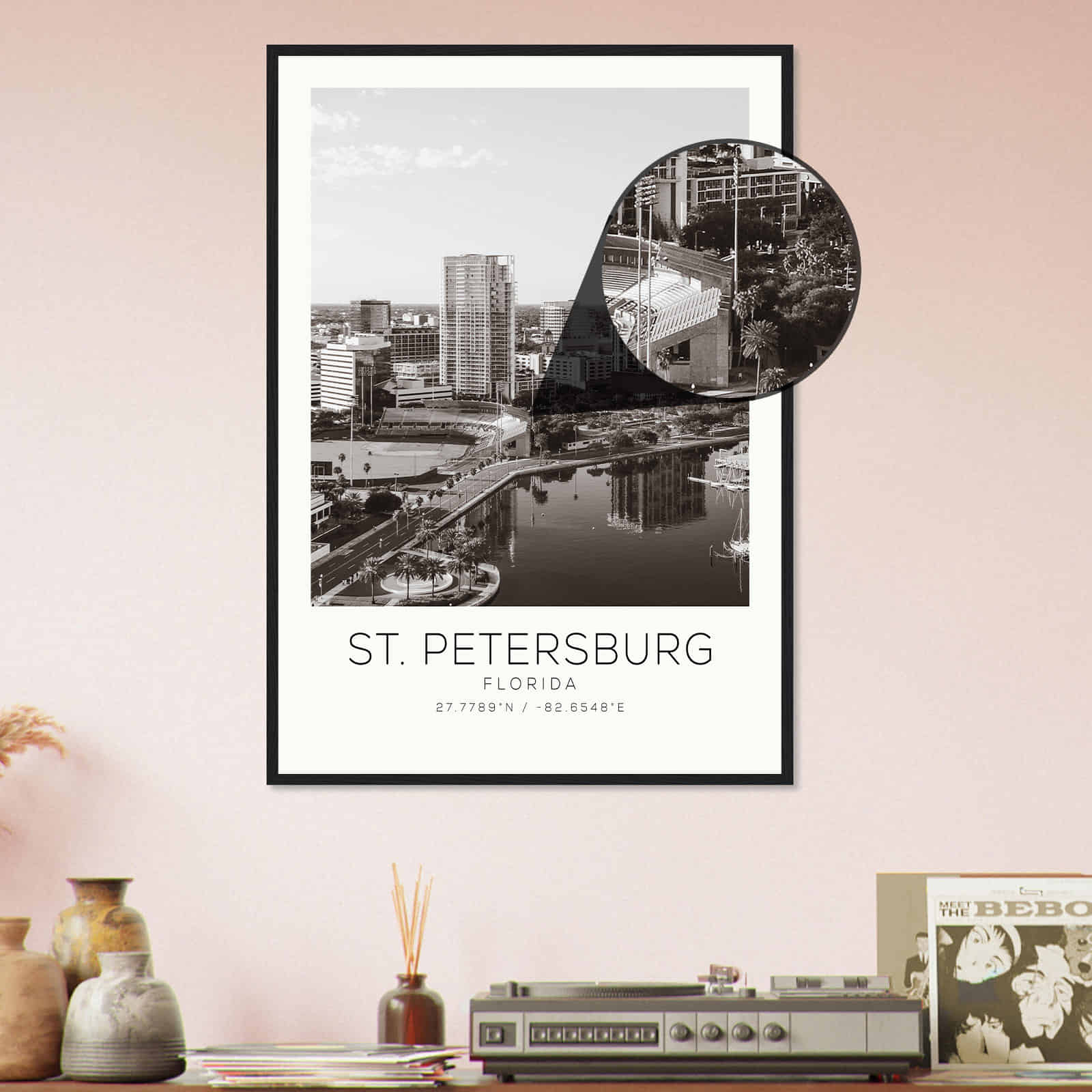 Deerfield Kansas Map Poster, Modern Home Decor Wall Art Print (Copy)