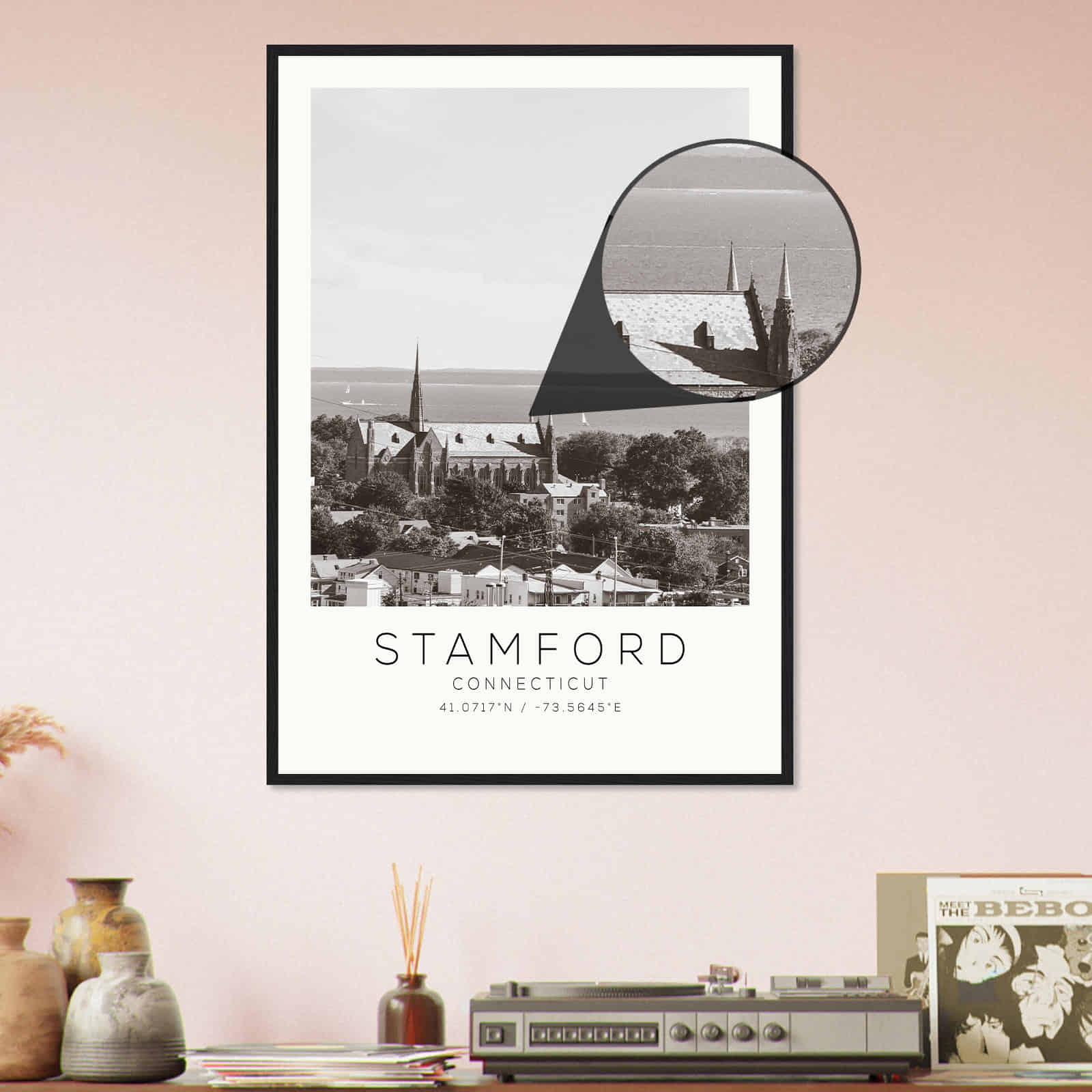 Deerfield Kansas Map Poster, Modern Home Decor Wall Art Print (Copy)