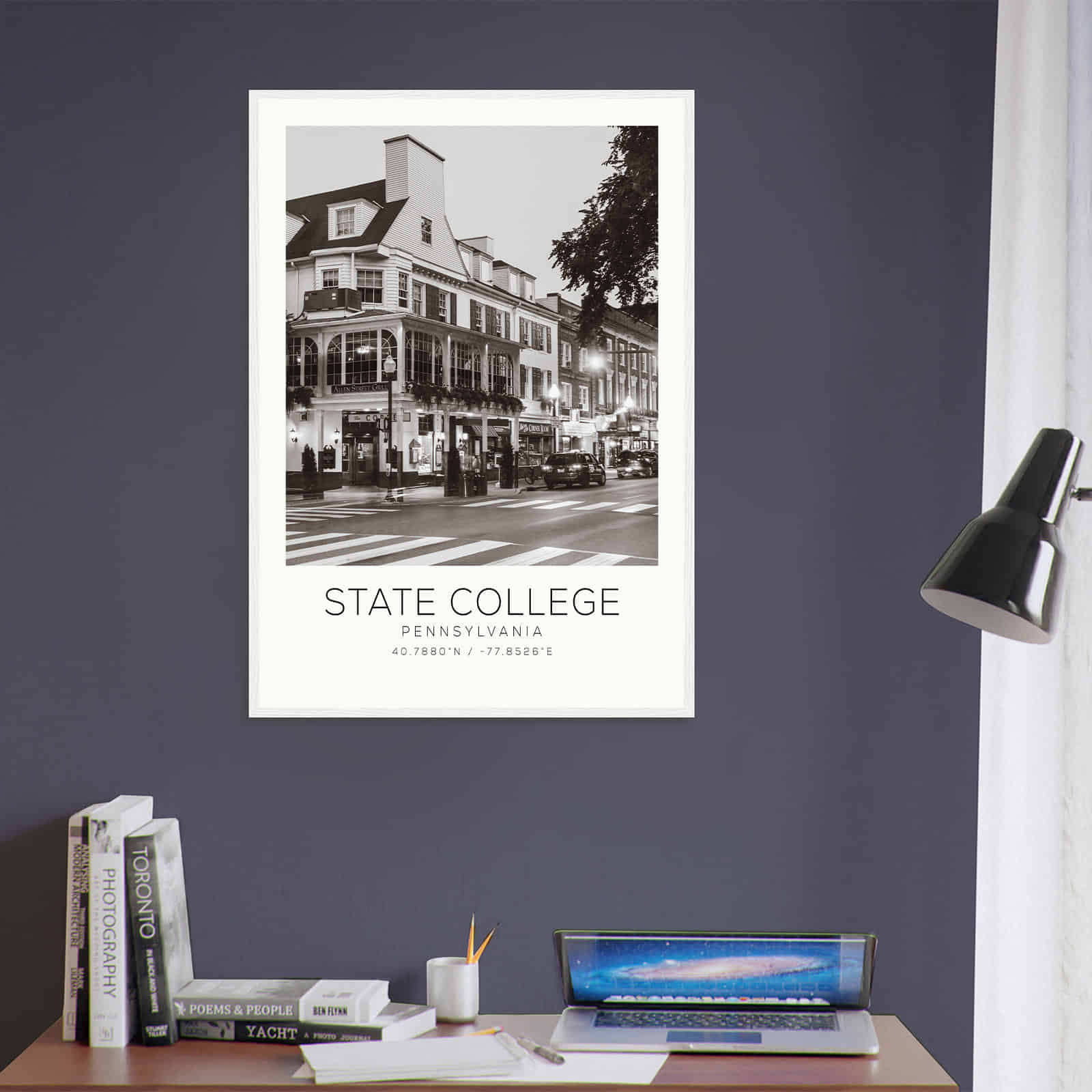 Deerfield Kansas Map Poster, Modern Home Decor Wall Art Print (Copy)