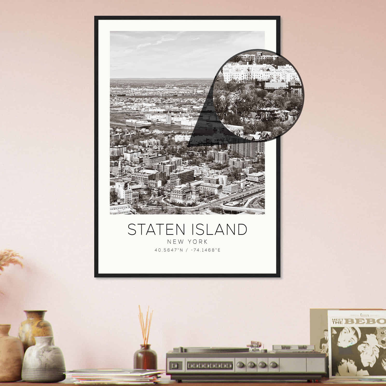 Deerfield Kansas Map Poster, Modern Home Decor Wall Art Print (Copy)