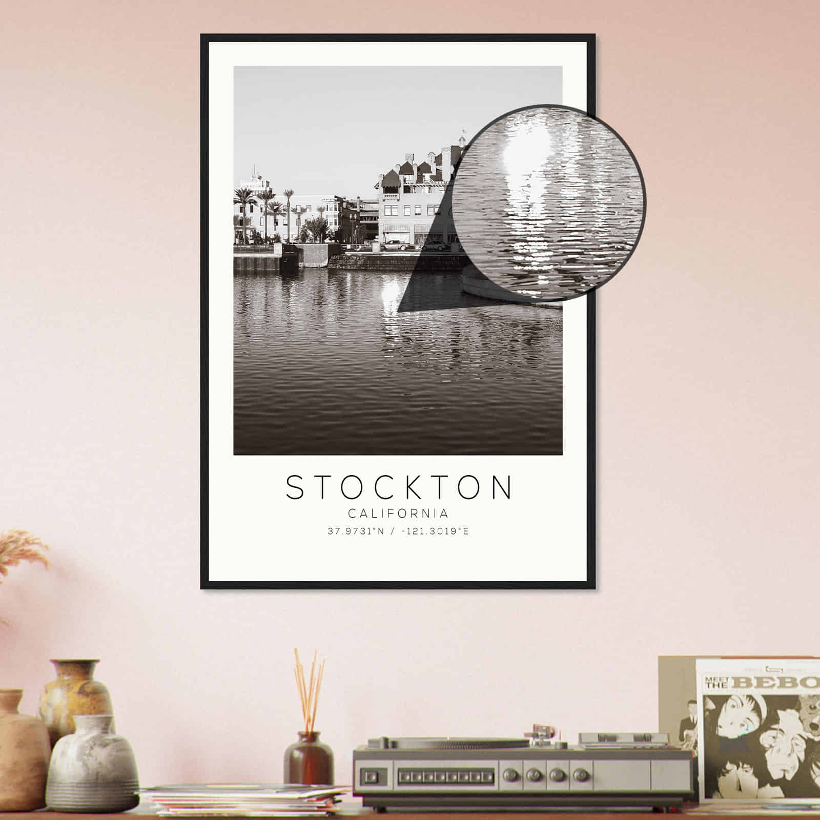 Deerfield Kansas Map Poster, Modern Home Decor Wall Art Print (Copy)