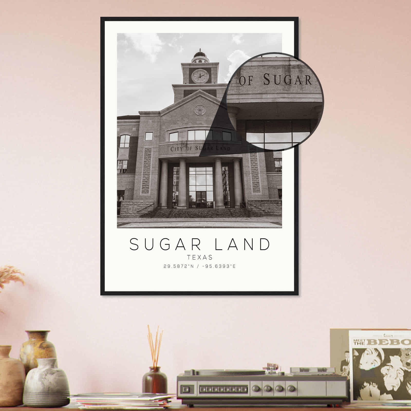 Deerfield Kansas Map Poster, Modern Home Decor Wall Art Print (Copy)